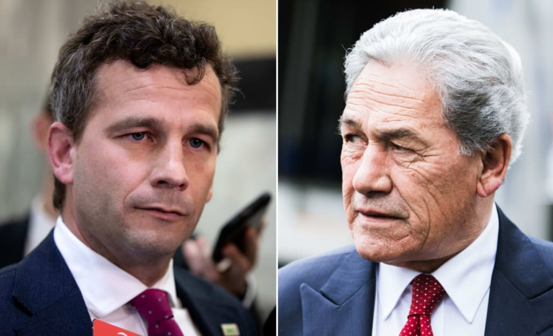 ACT leader David Seymour (left) and NZ First's Winston Peters. Photo: NZ Herald