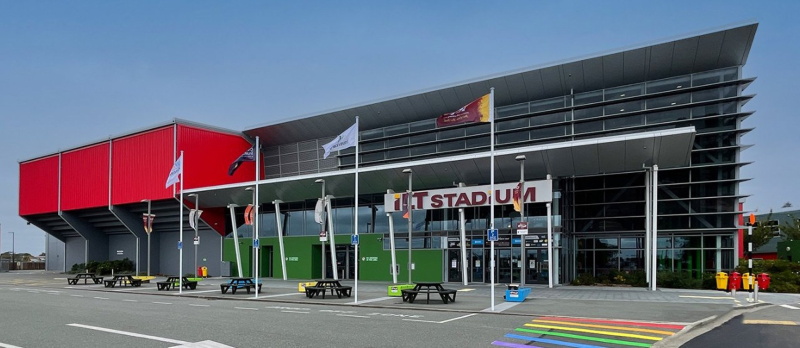 The crash happened near Stadium Southland. Photo: Hannah Lane