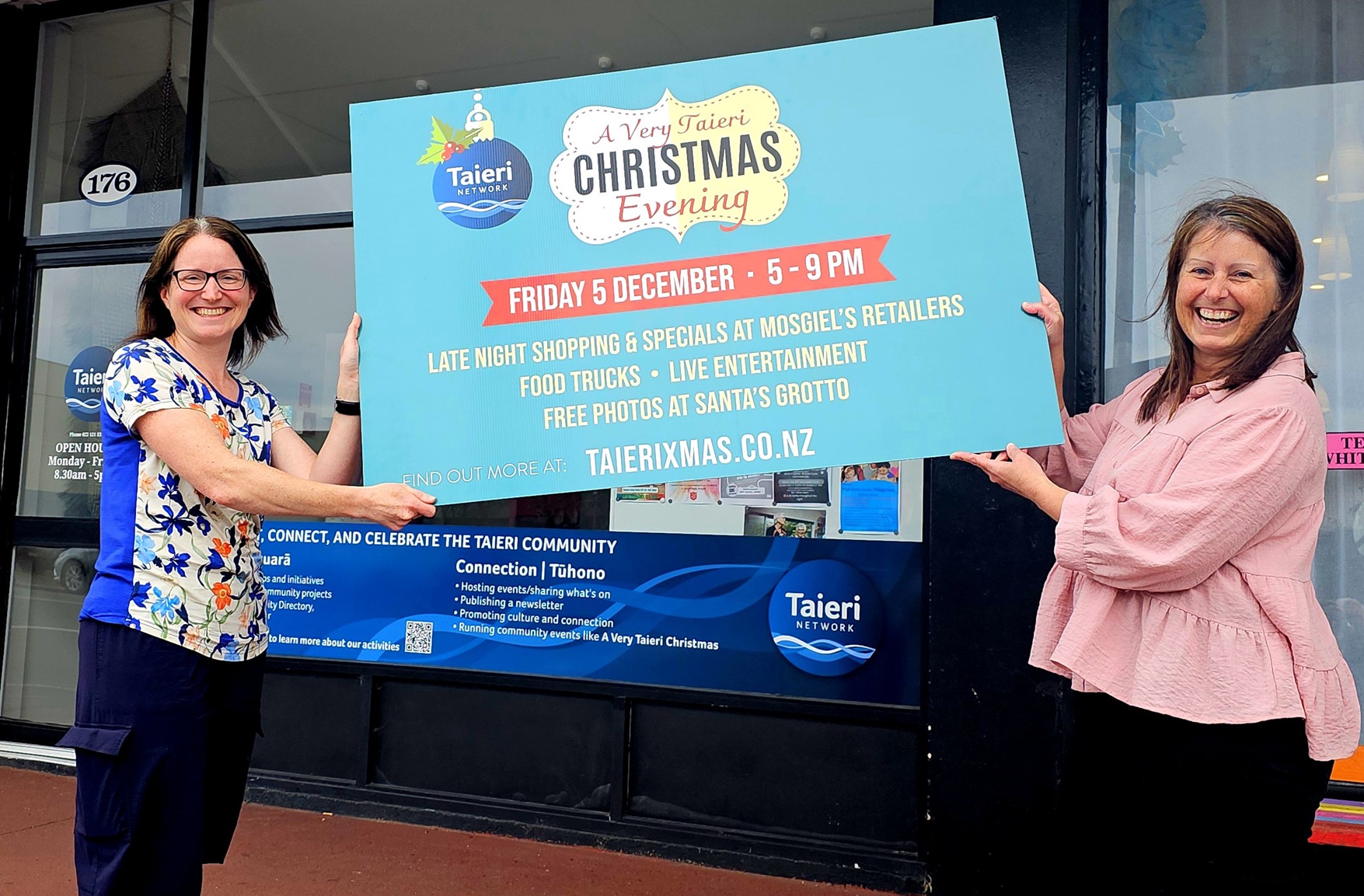 Incoming Taieri Network community connector Jean Bonner (left) and outgoing connector Teresa...