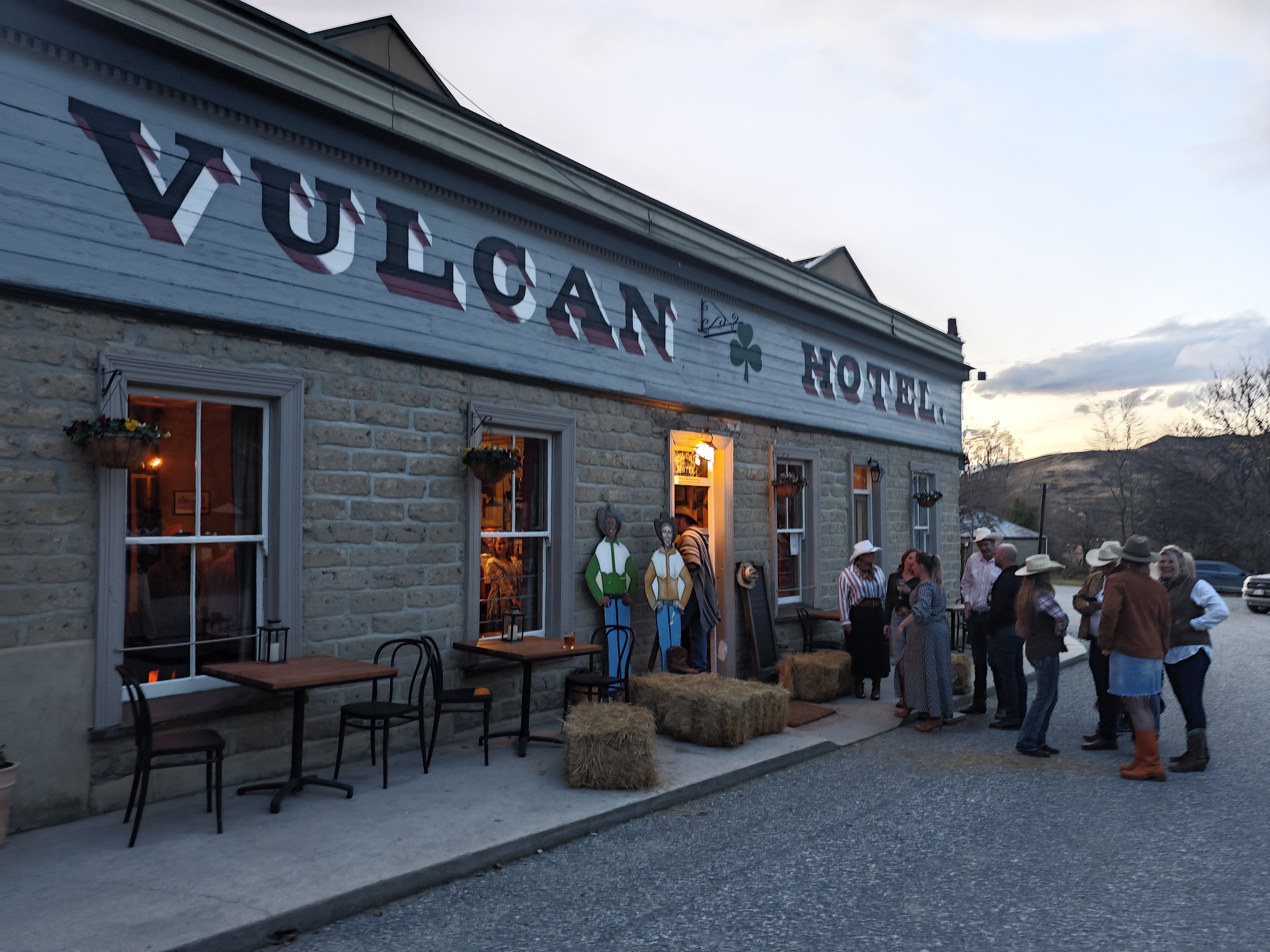 The locals flock to a cowboy and whisky-themed evening at the Vulcan Hotel, built in 1882 to...