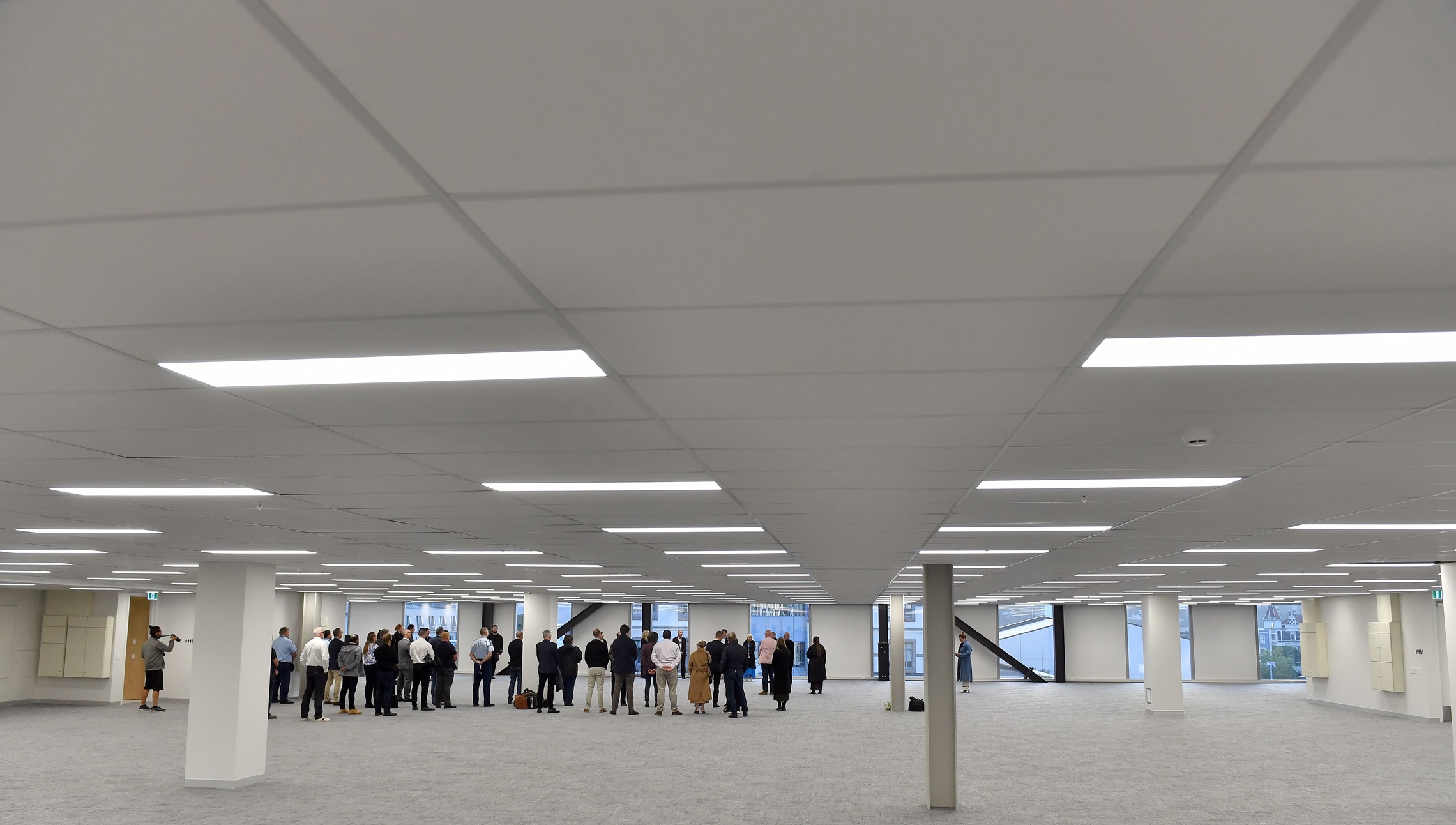 The six-storey building has four floors of office space. The lower two floors are carparks, some...