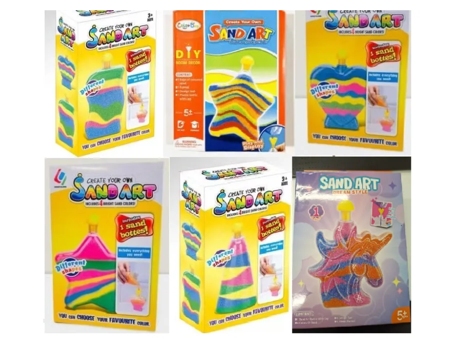 The asbestos scare prompted a recall of several brands of children coloured play sand. Photo:...