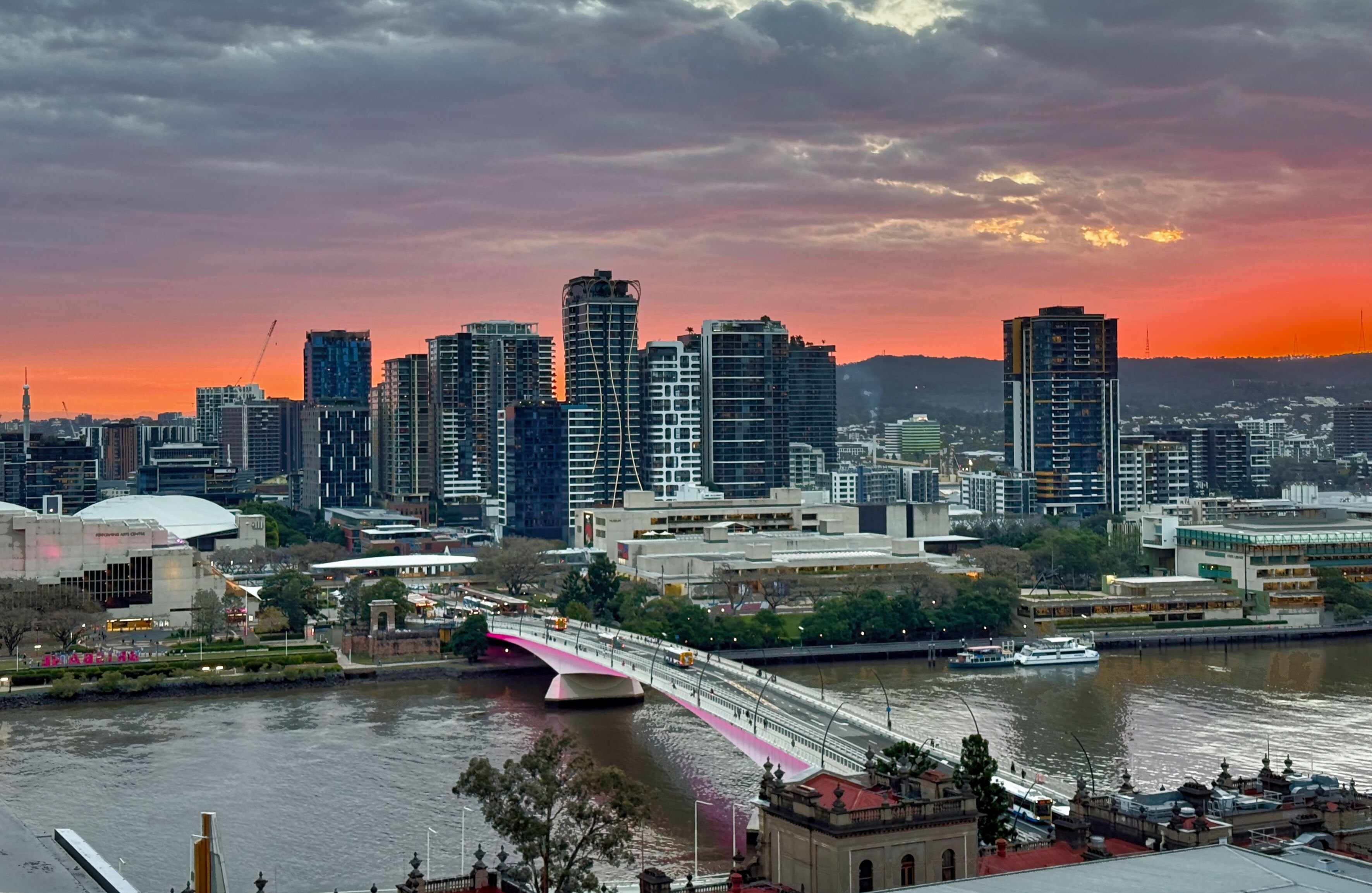 The river city horizon is spectacular at sunset. PHOTOS: DAVID HILL