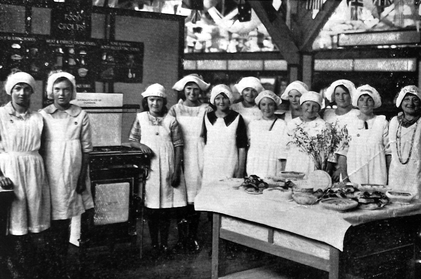 Pupils from Macandrew Road School take a cooking class in the Department of Education...