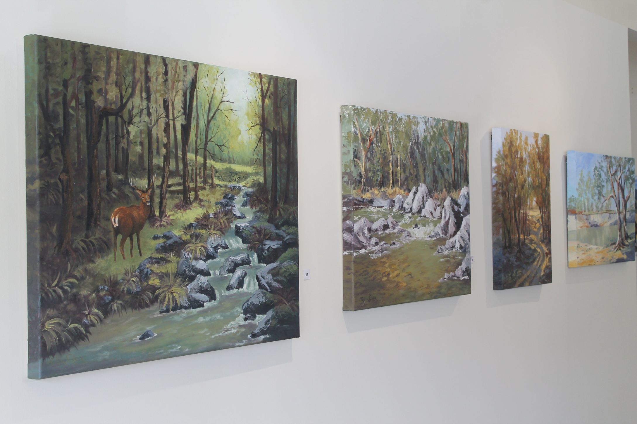 Paintings by Robin Eden on show at the Croydon Aviation Heritage Centre art gallery, alongside...