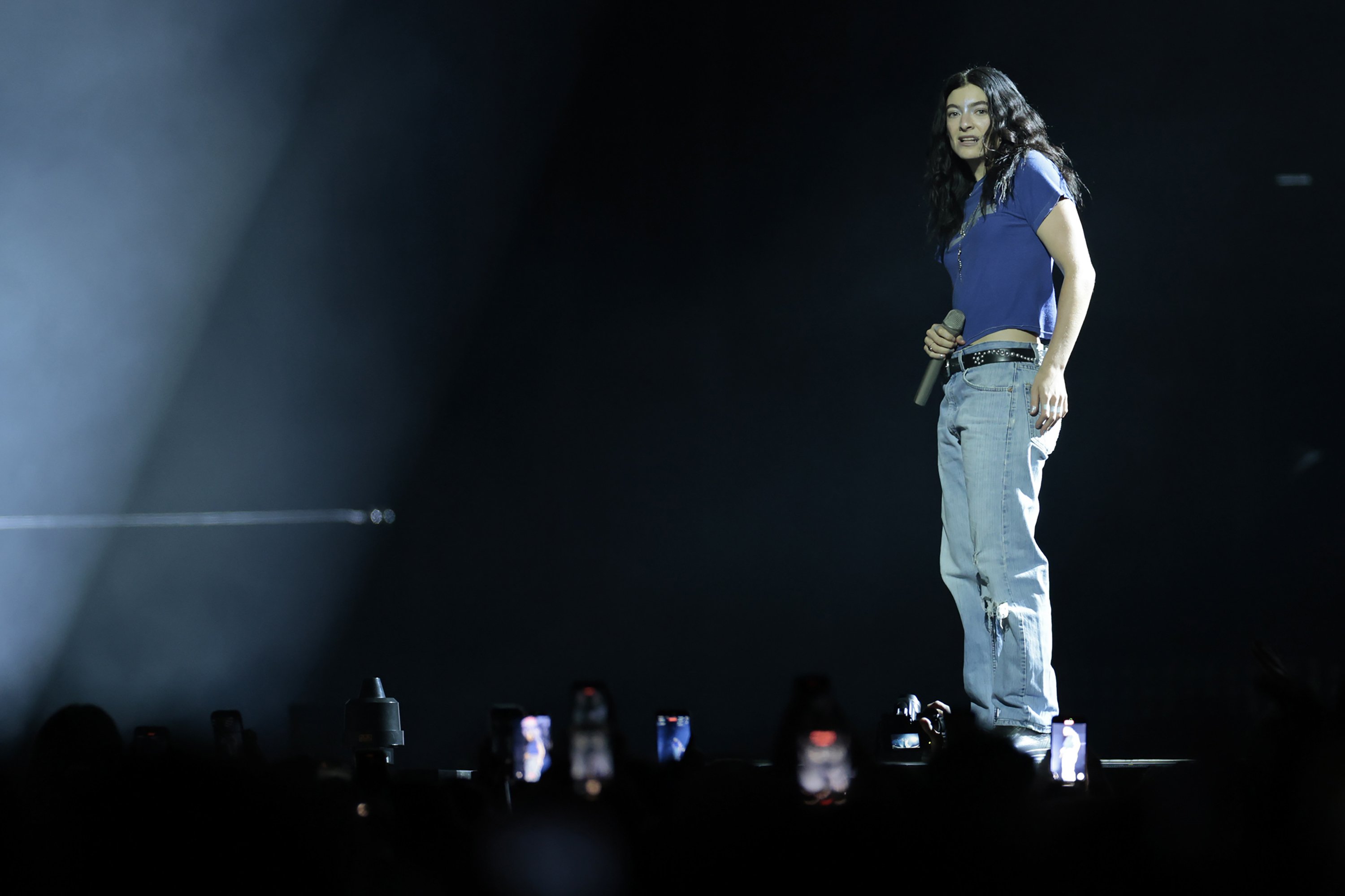 Lorde on stage in Philadelphia earlier this year. Photo: TNS
