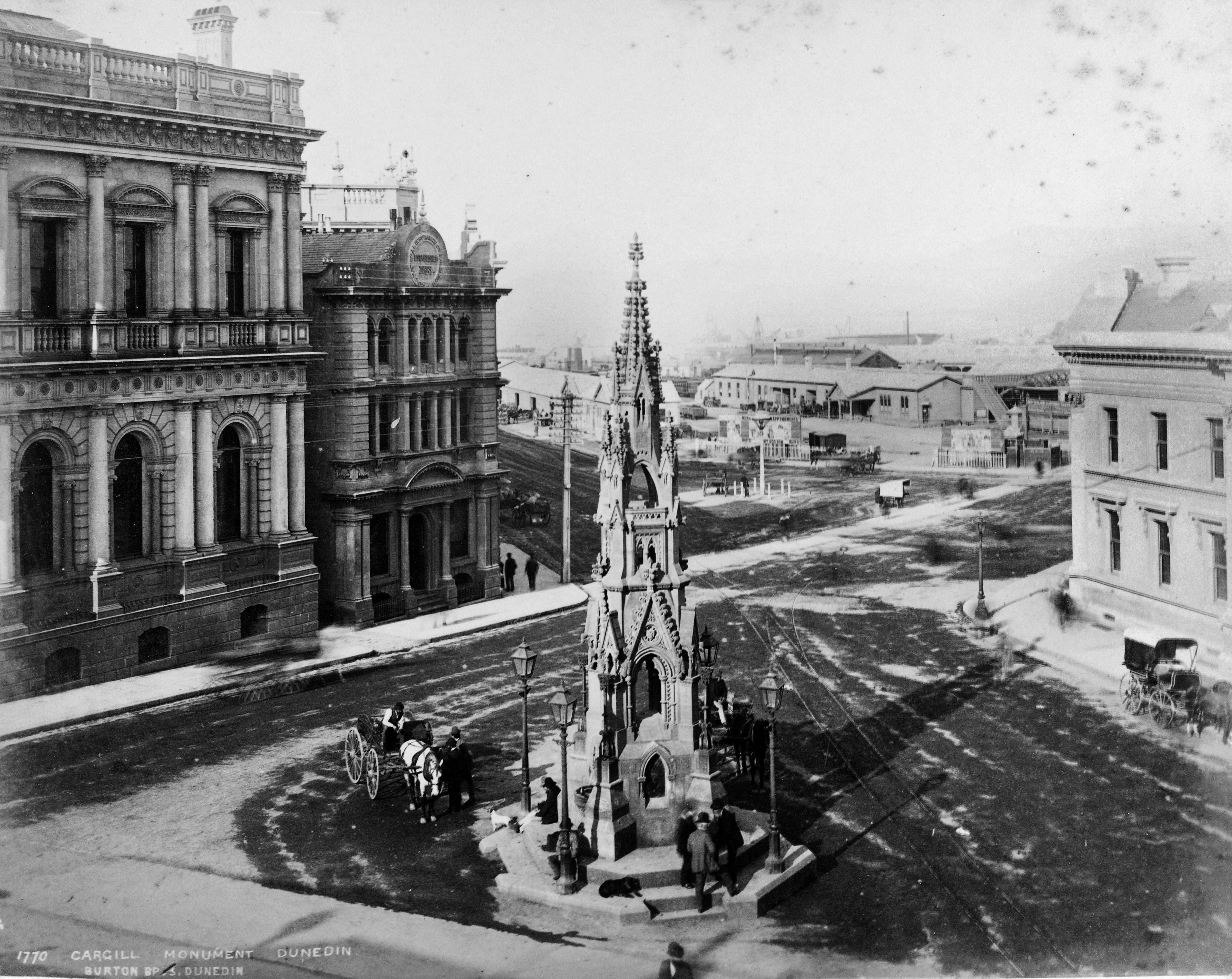 The Cargill Monument in the Exchange.