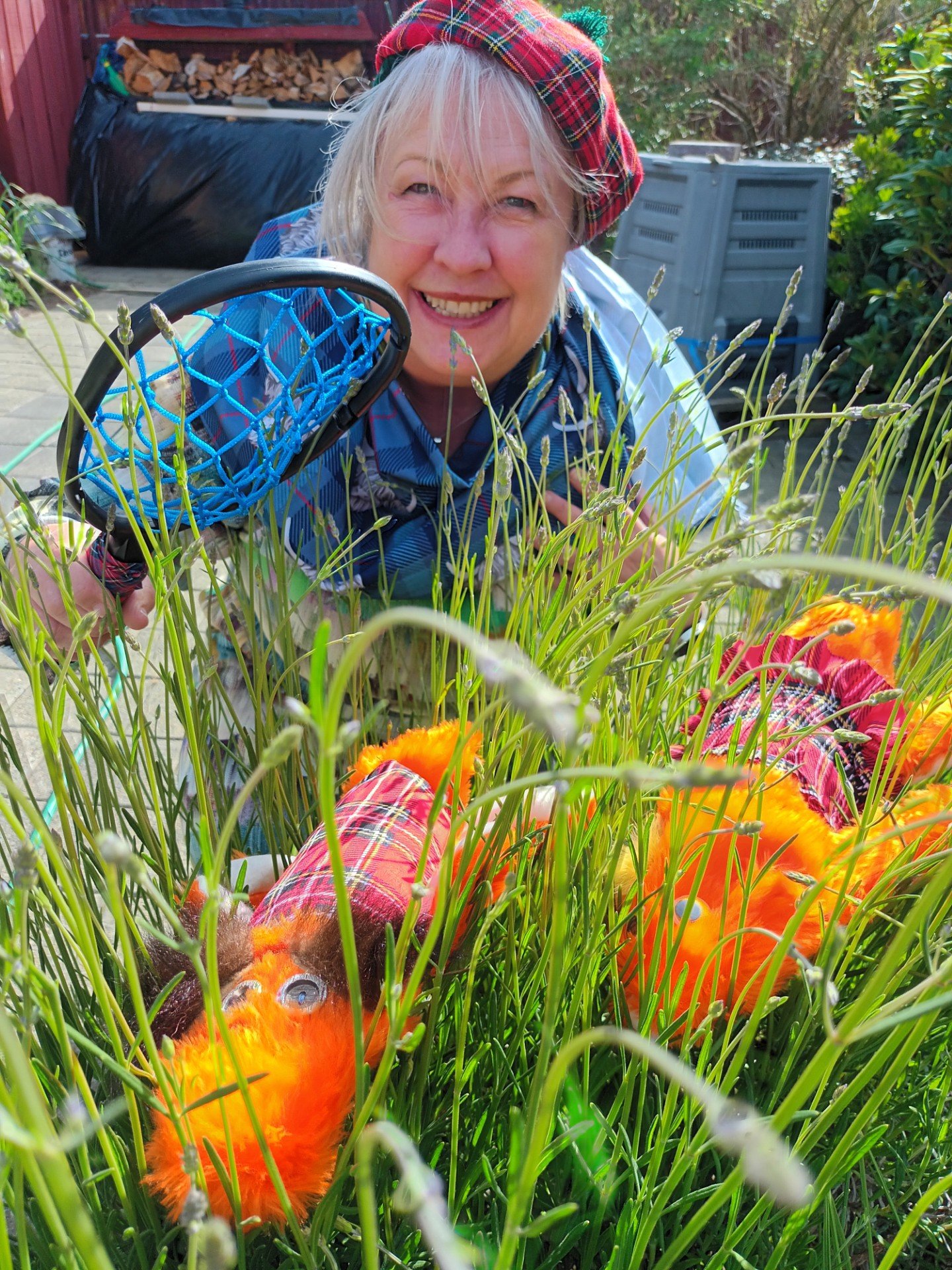 Great Southern Wild Haggis Hunt convener Ange Gibbs attempts to catch some Wild Haggis in...