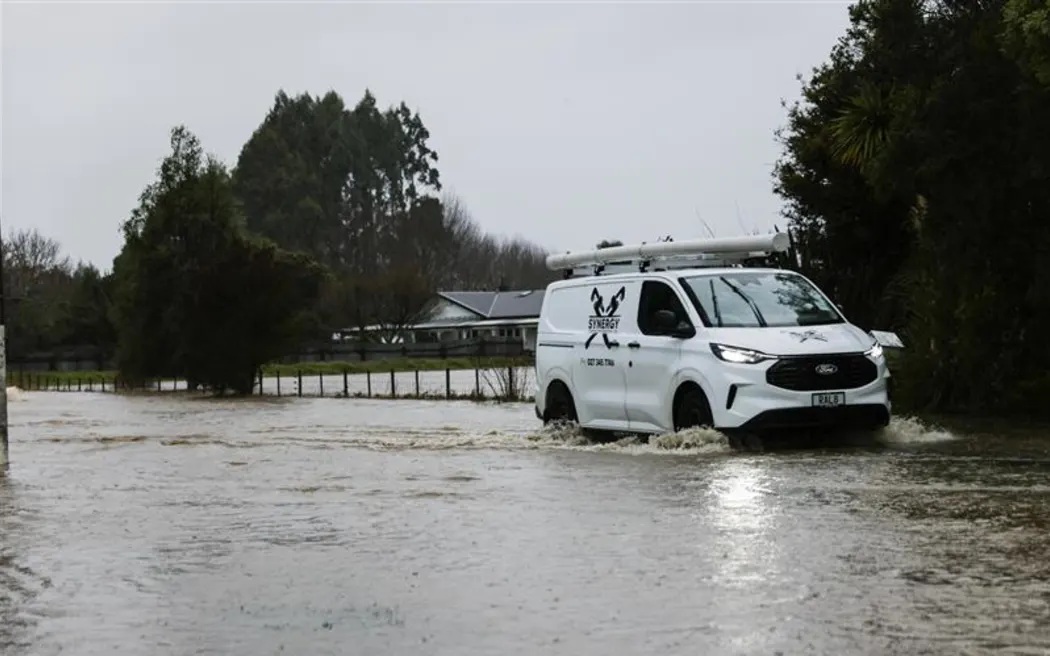 Alex Croy lives in Wakefield, and in one hour saw floodwaters cover State Highway 6 out the front...
