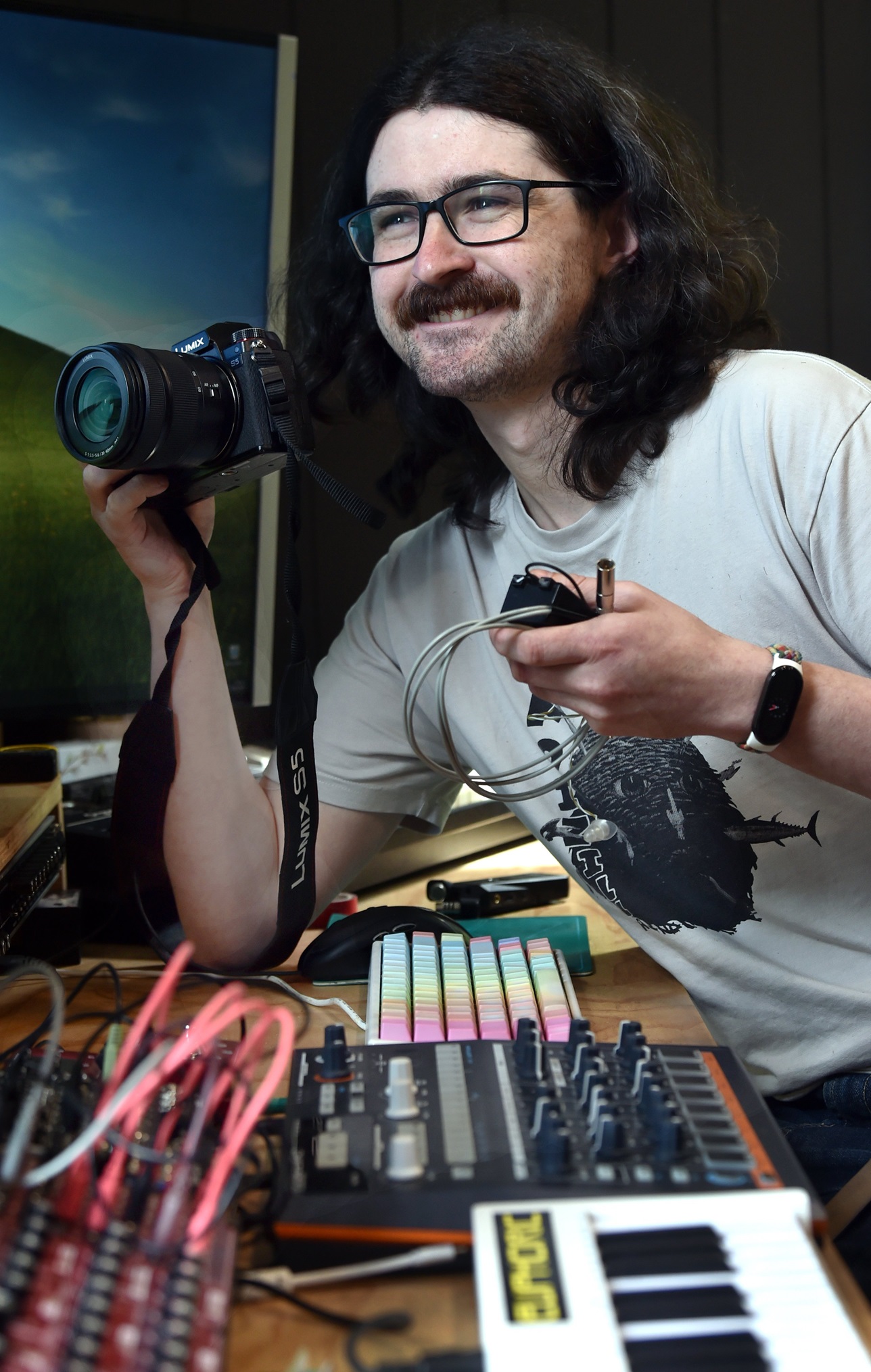 The man behind the camera, Fraser Thompson. Photo: Peter McIntosh