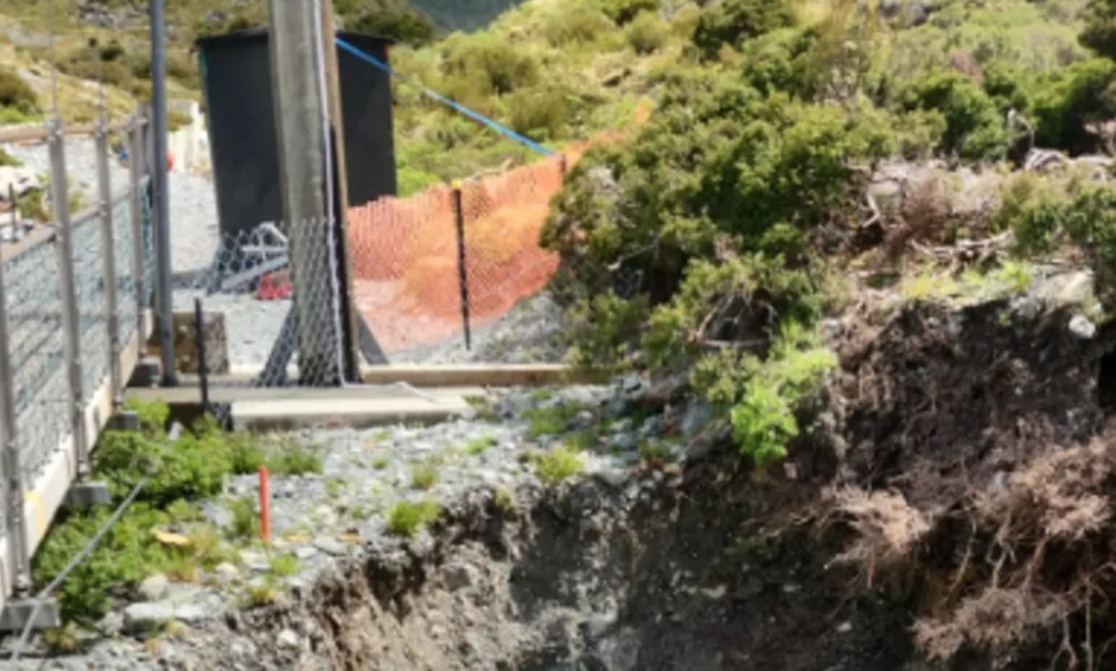 Erosion is affecting the popular track in Canterbury.