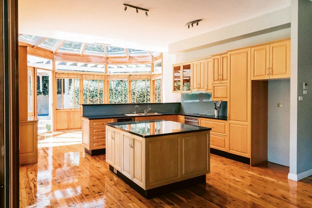 The kitchen prior to the renovation.