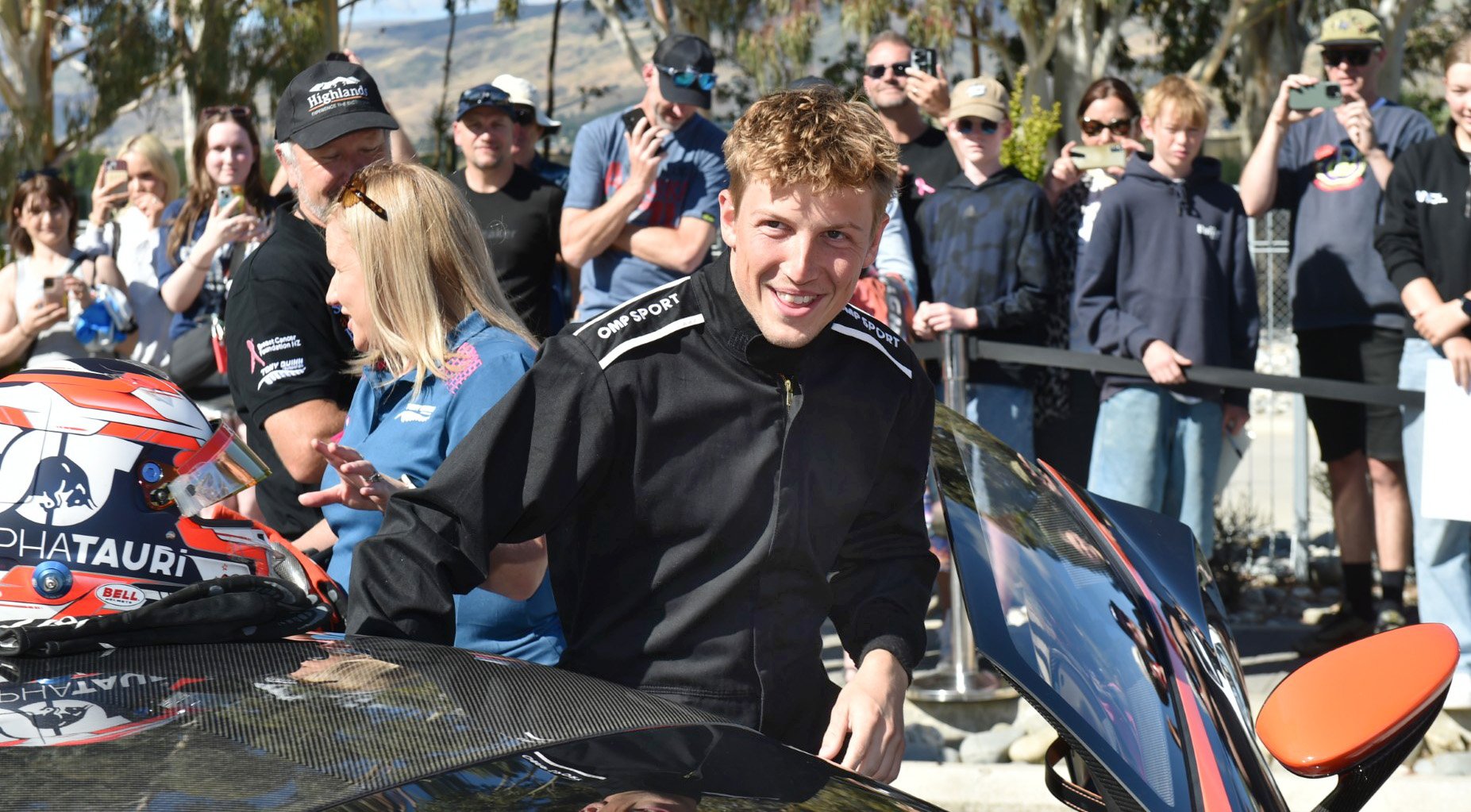 Formula One driver Liam Lawson gets into Tony Quinn’s multimillion-dollar Aston Martin Vulcan...