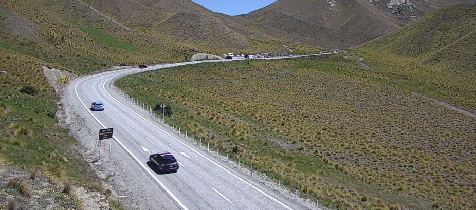 The crash closed the Lindis Pass (SH8) until about 3pm. Photo: NZTA/Waka Kotahi