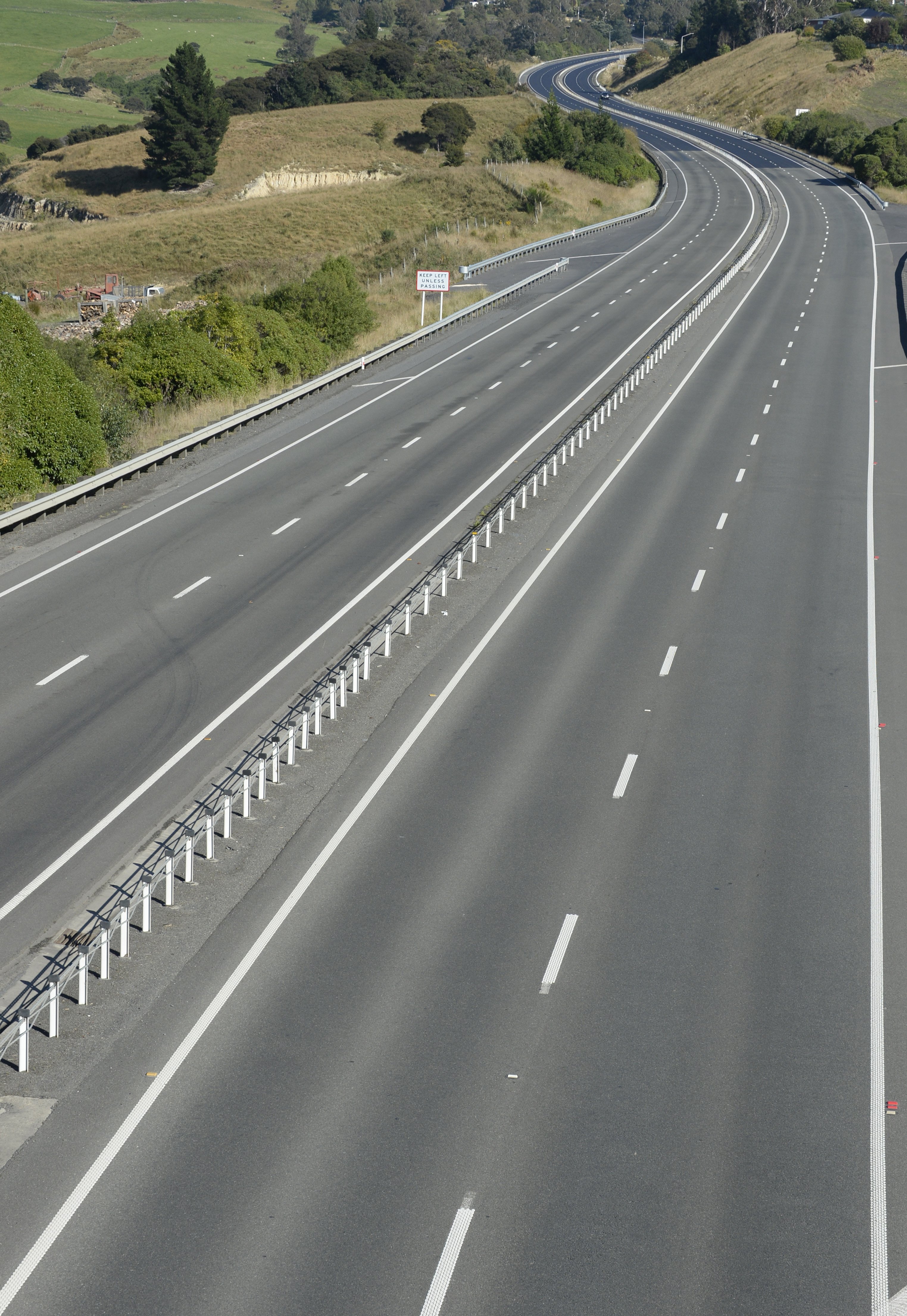 Dunedin's Southern Motorway at Fairfield. PHOTO: ODT FILES
