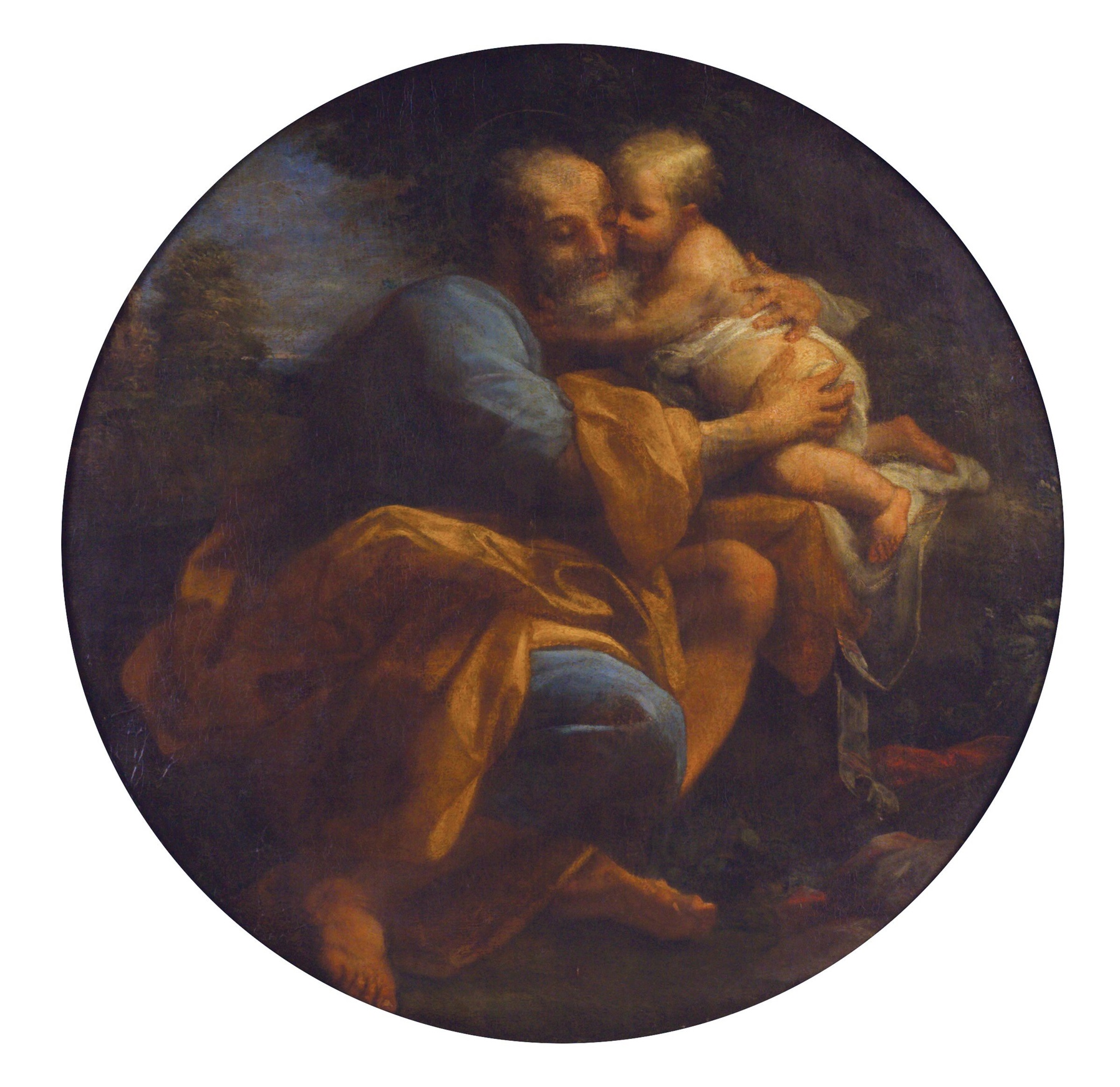 Carlo Maratta, Saint Joseph and the Infant Christ, c.1687, oil on canvas. Collection of Dunedin...