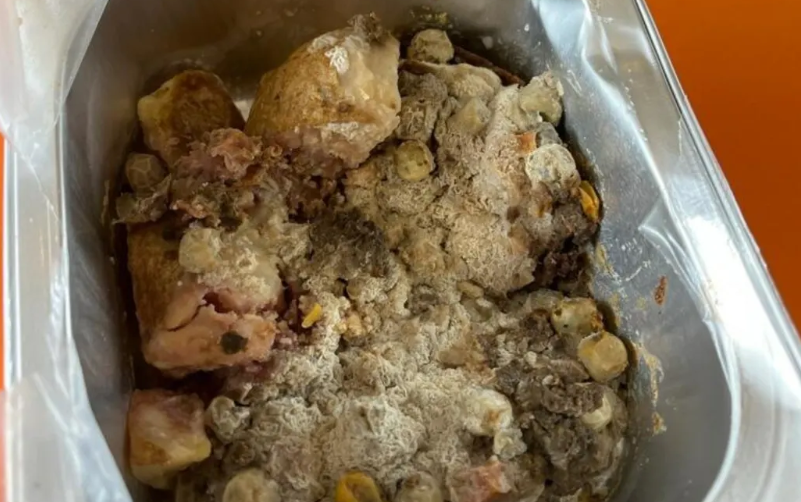 Some of the rancid lunches had already been eaten by students. Photo: Supplied