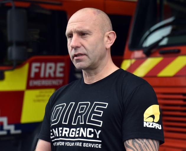 New Zealand Professional Firefighter Union Dunedin secretary and firefighter Mike Taylor. PHOTO:...
