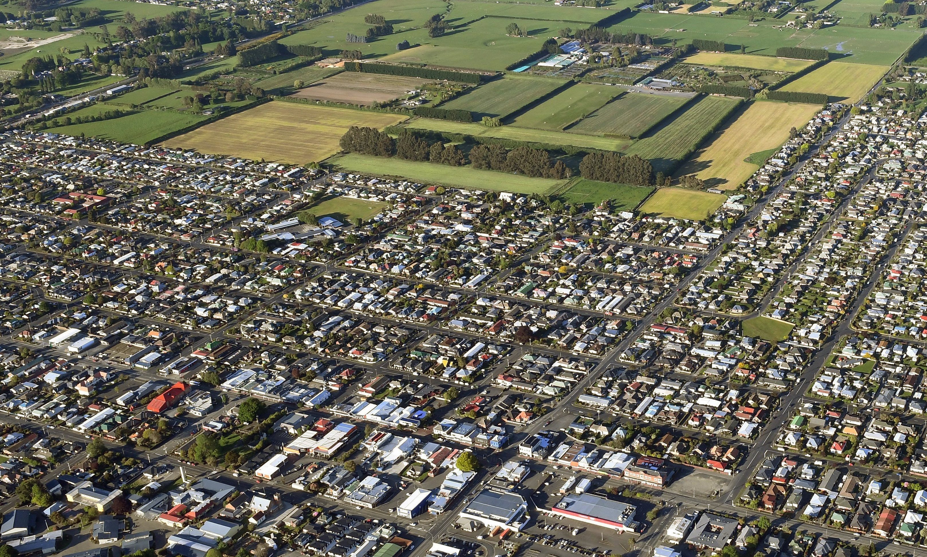 An aerial shot of Mosgiel. PHOTO: ODT FILES