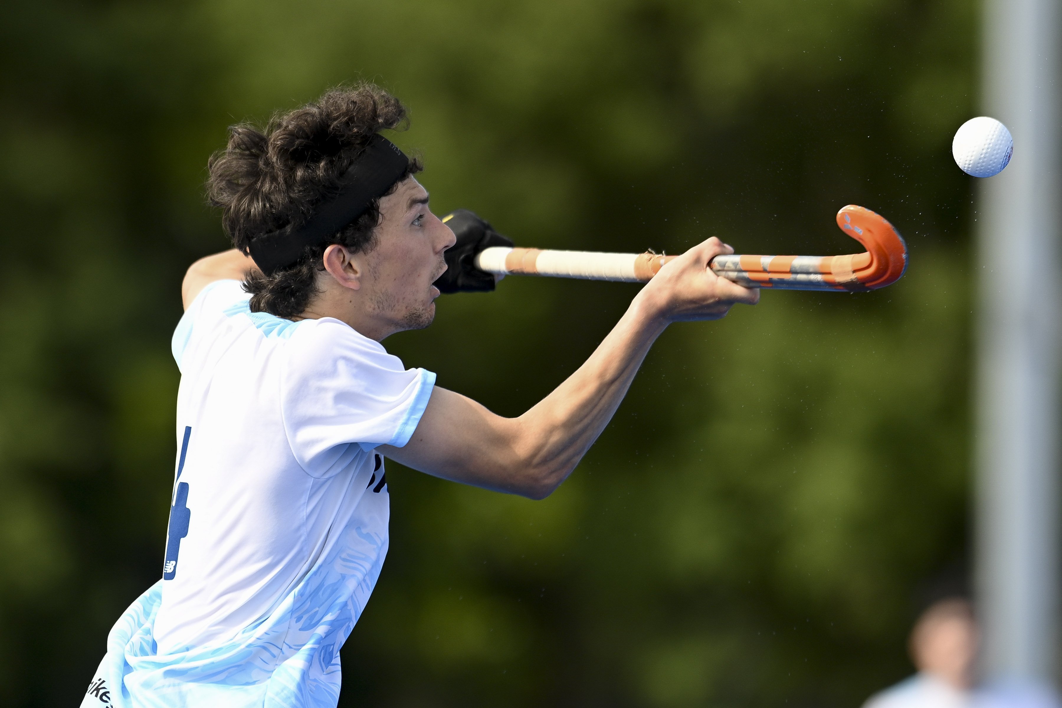 Alpiners player Nick Lidstone in action during round six of the Premier Hockey League in...