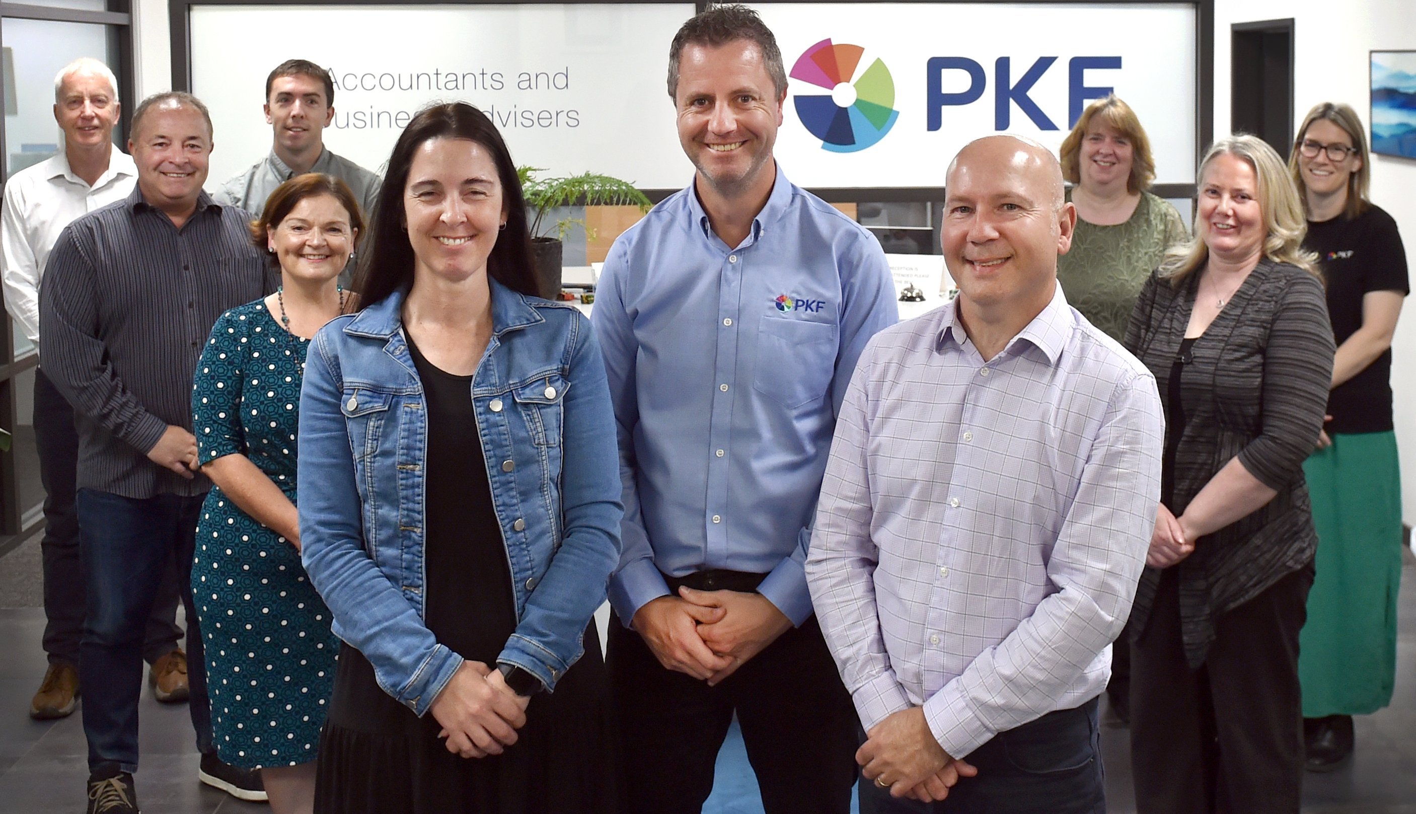 PKF Dunedin directors (front, from left) Alison Glover, Ben McCormack and Howard Tilbury with the...