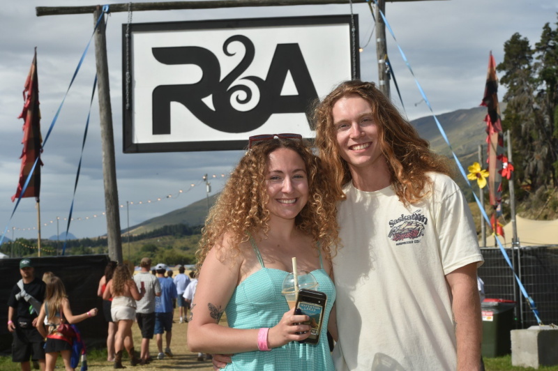 Jazzy Pearl (25) and Rory Weeding (25) from Canada, volunteered prior to the festival to gain...