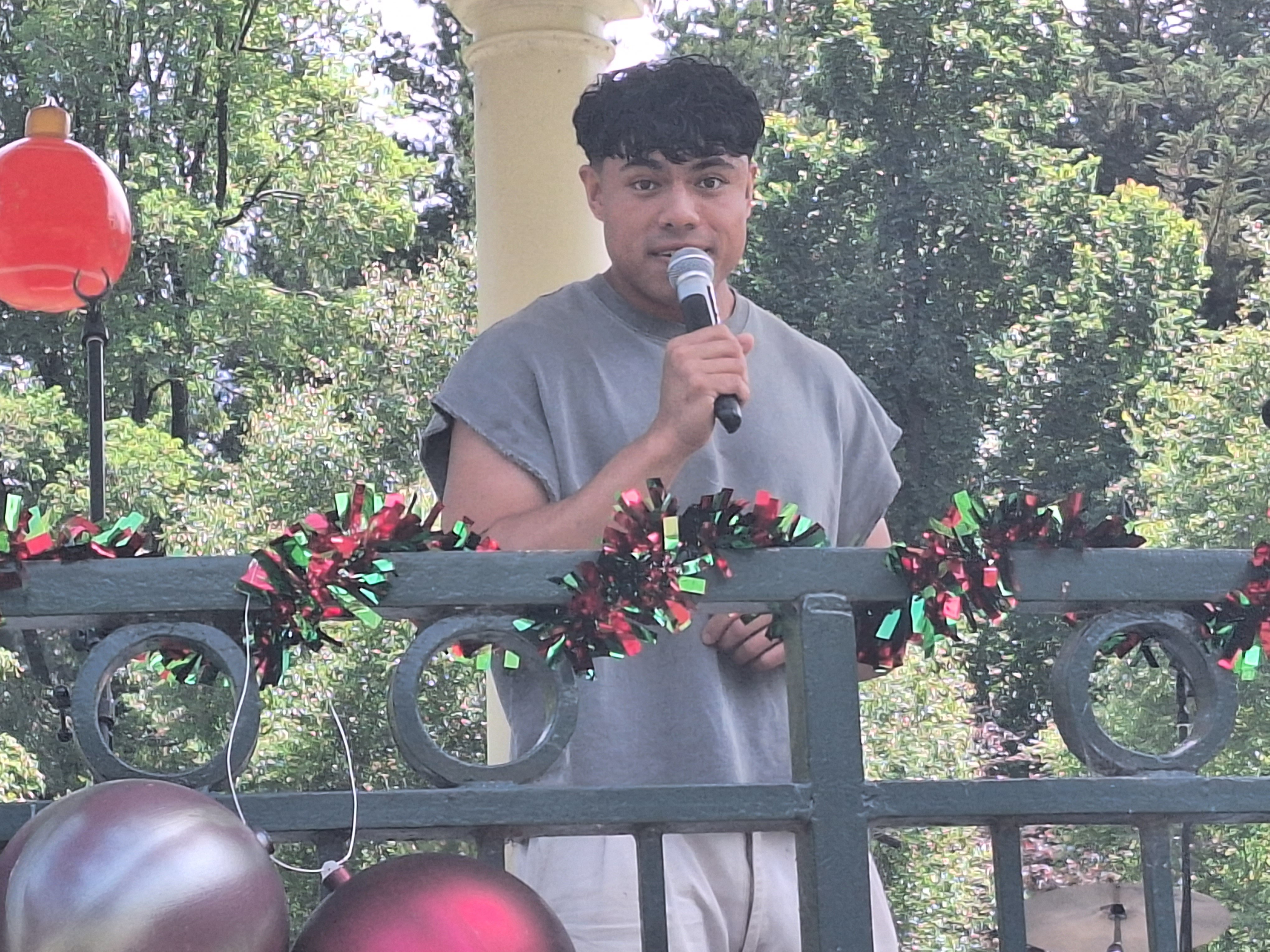 Smooth operator Michael Kuresa charms the crowd with his soulful sound.