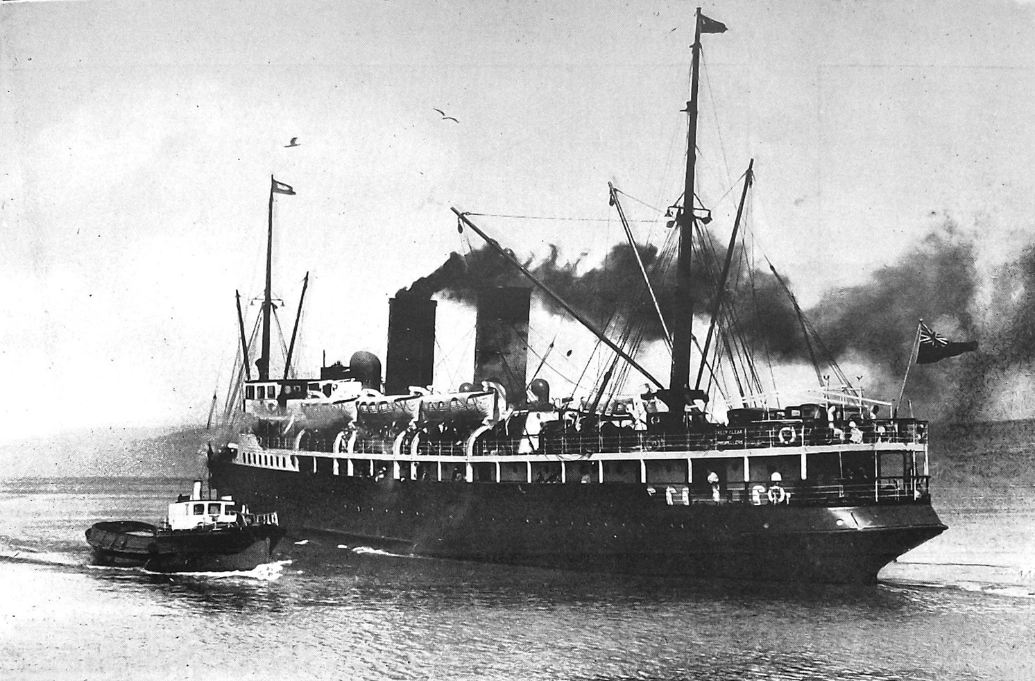 Union Steam Ship Co’s Wellington-Picton ferry steamer Tamahine on its maiden voyage. — Otago...