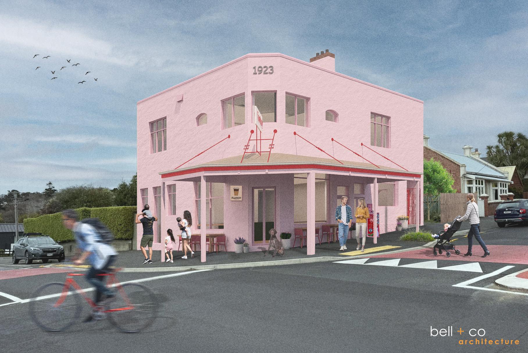 An architect's rendition of the proposed Tomboy cafe, in the more than century-old heritage...