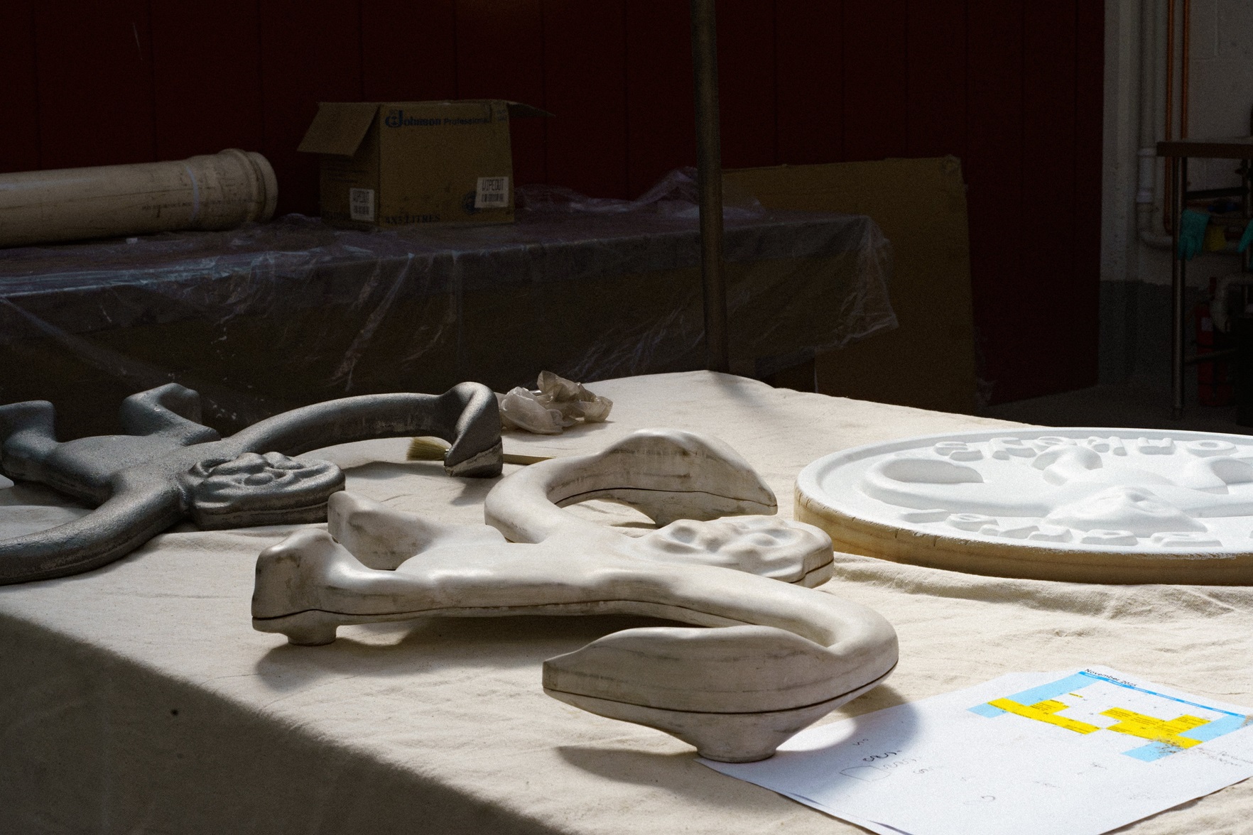 The barrel of monkeys in progress.