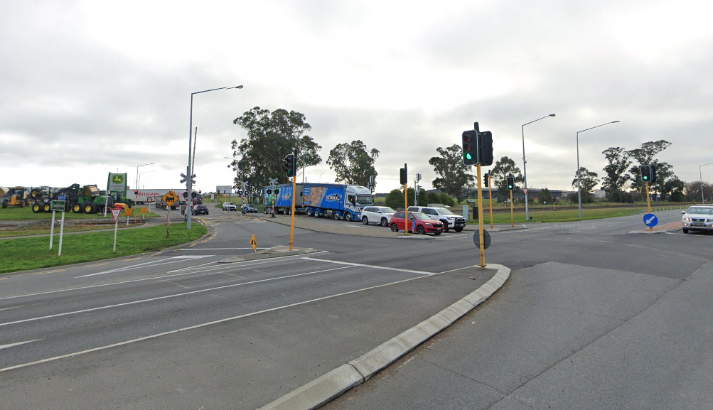 The Hoskyns Rd level crossing in Rolleston. Photo: Supplied