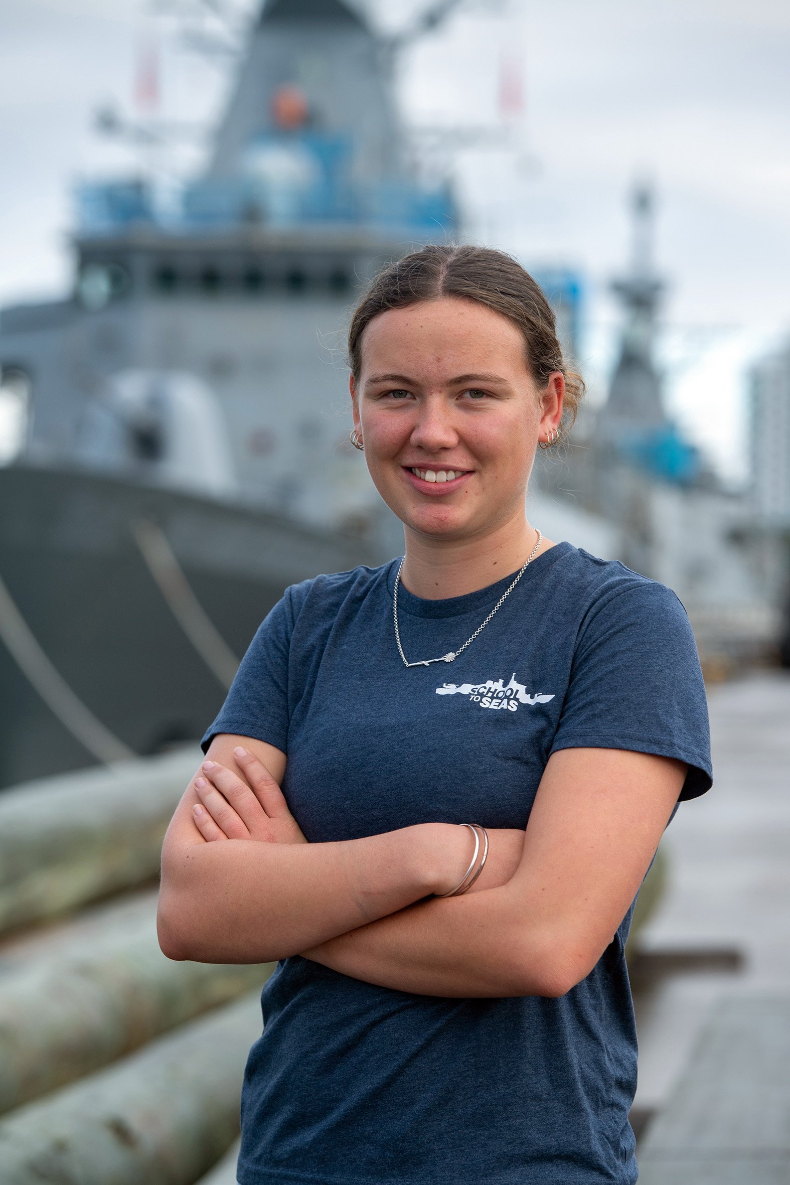 Thaeya Hoyle at a Royal New Zealand Navy School to Seas wahine camp at Auckland’s Devonport Naval...