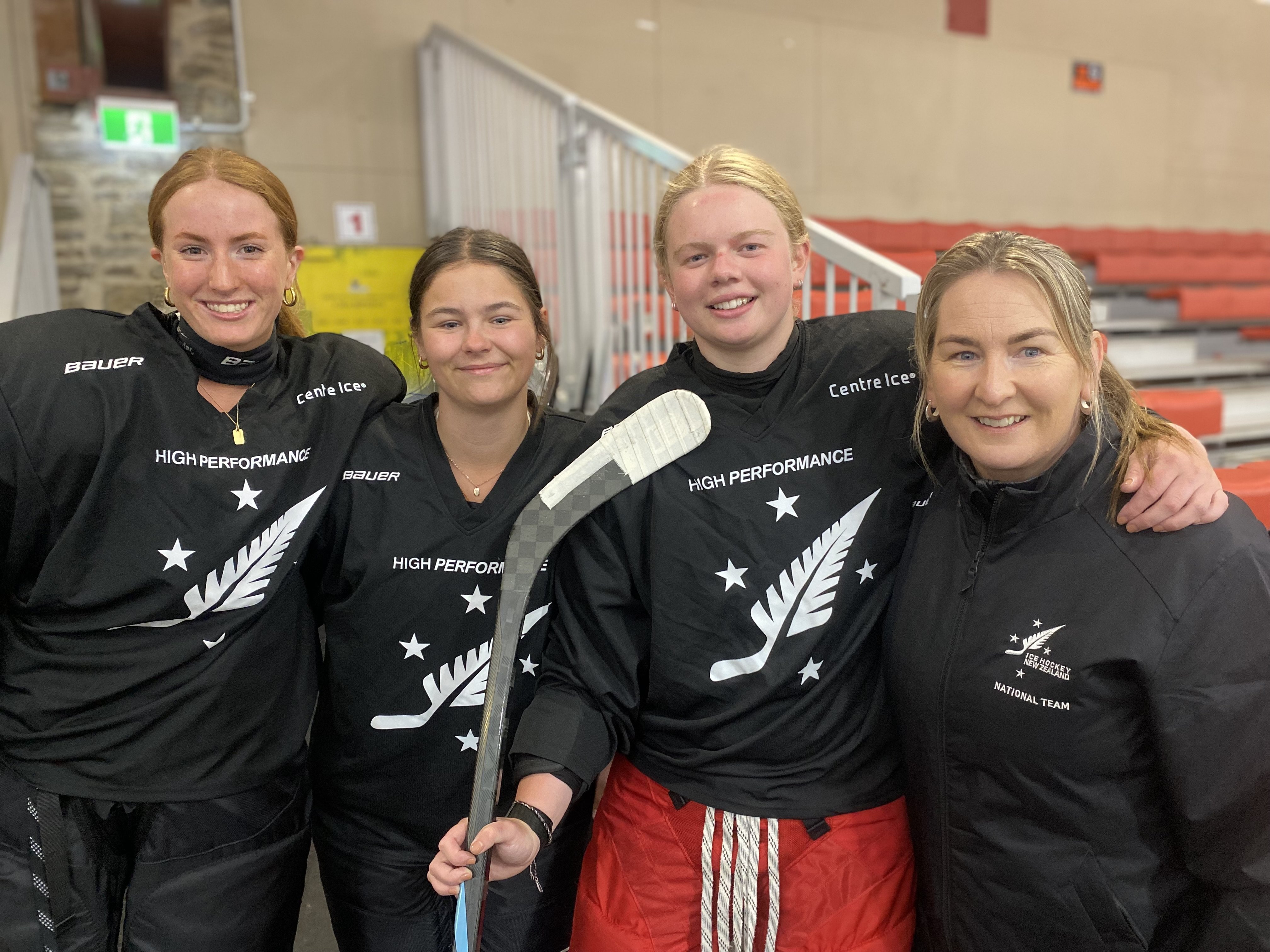 Pictured before heading this week to the Division 2 Group A women’s ice hockey U18 worlds in...