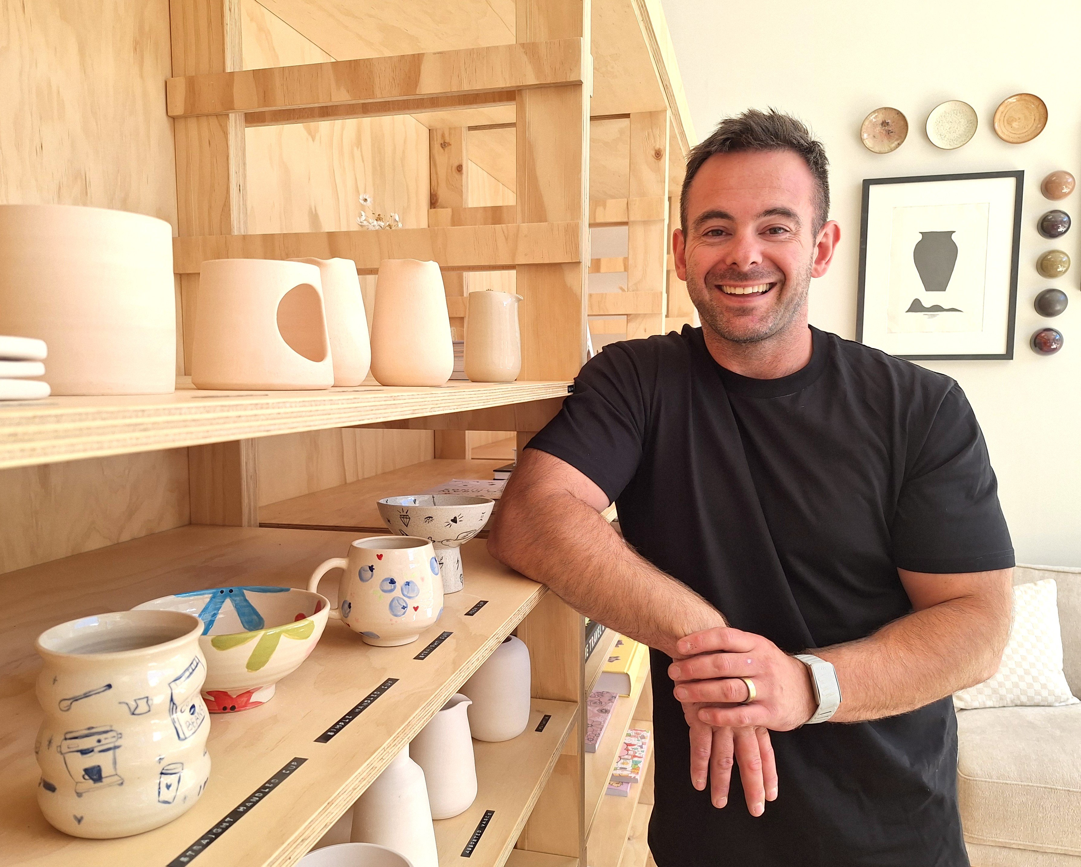 Ceramicist Sam Mayell in The Pottery Lounge Queenstown. PHOTO: GUY WILLIAMS