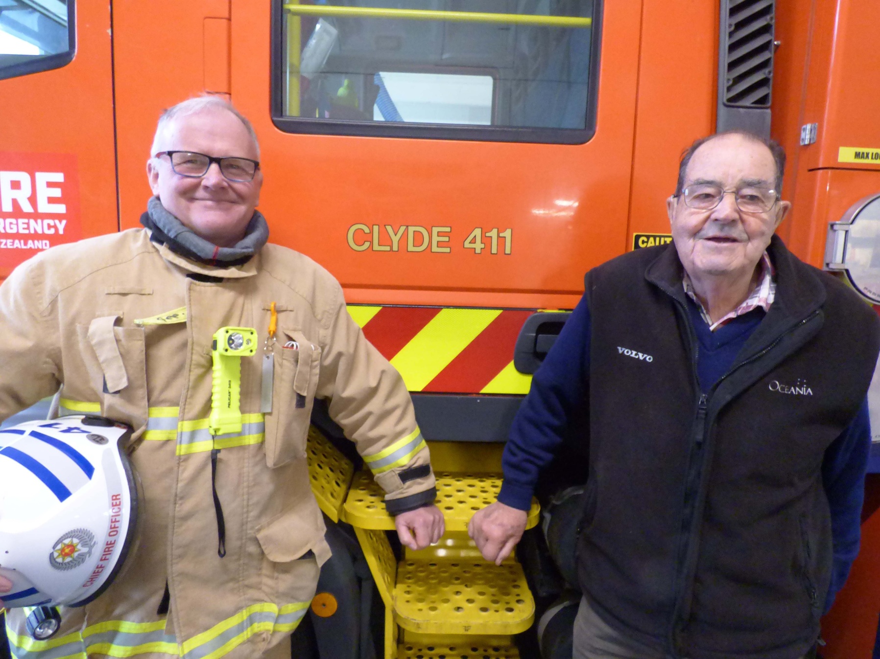 CFO Steve Gee and retired chief John Grenfell.