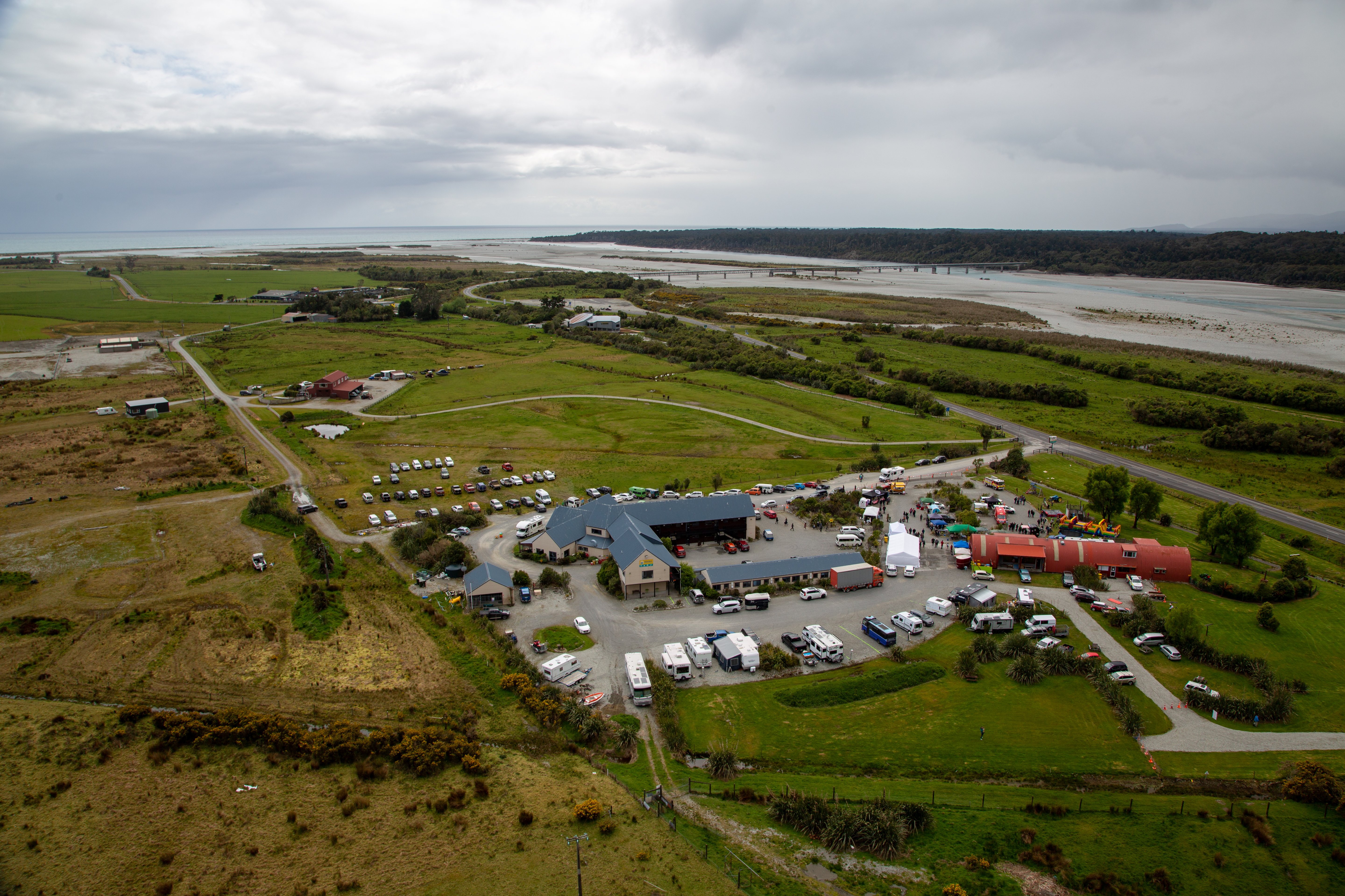 An aerial view of Haast. PHOTO: ODT FILES