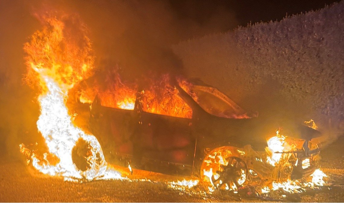 A Gore pensioner has been left gutted after his car was destroyed in an act of suspected arson...