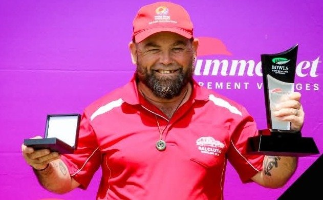 National Open Singles champion Darron Wolland, representing the Balclutha Bowling Club. PHOTO:...