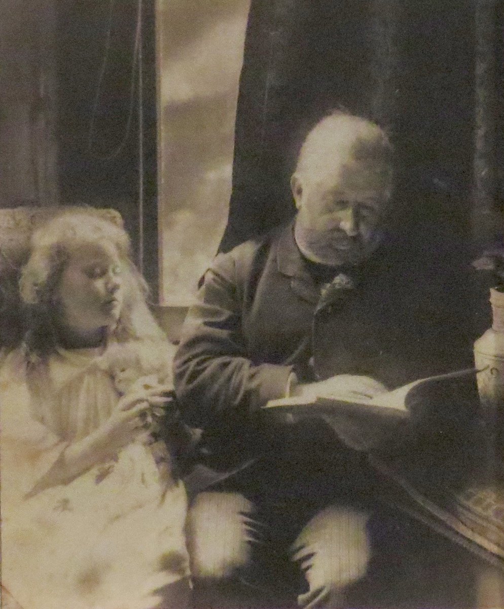 Gladys and Her Father, T. Morland Hocken, ca 1890s, by Elizabeth Hocken.