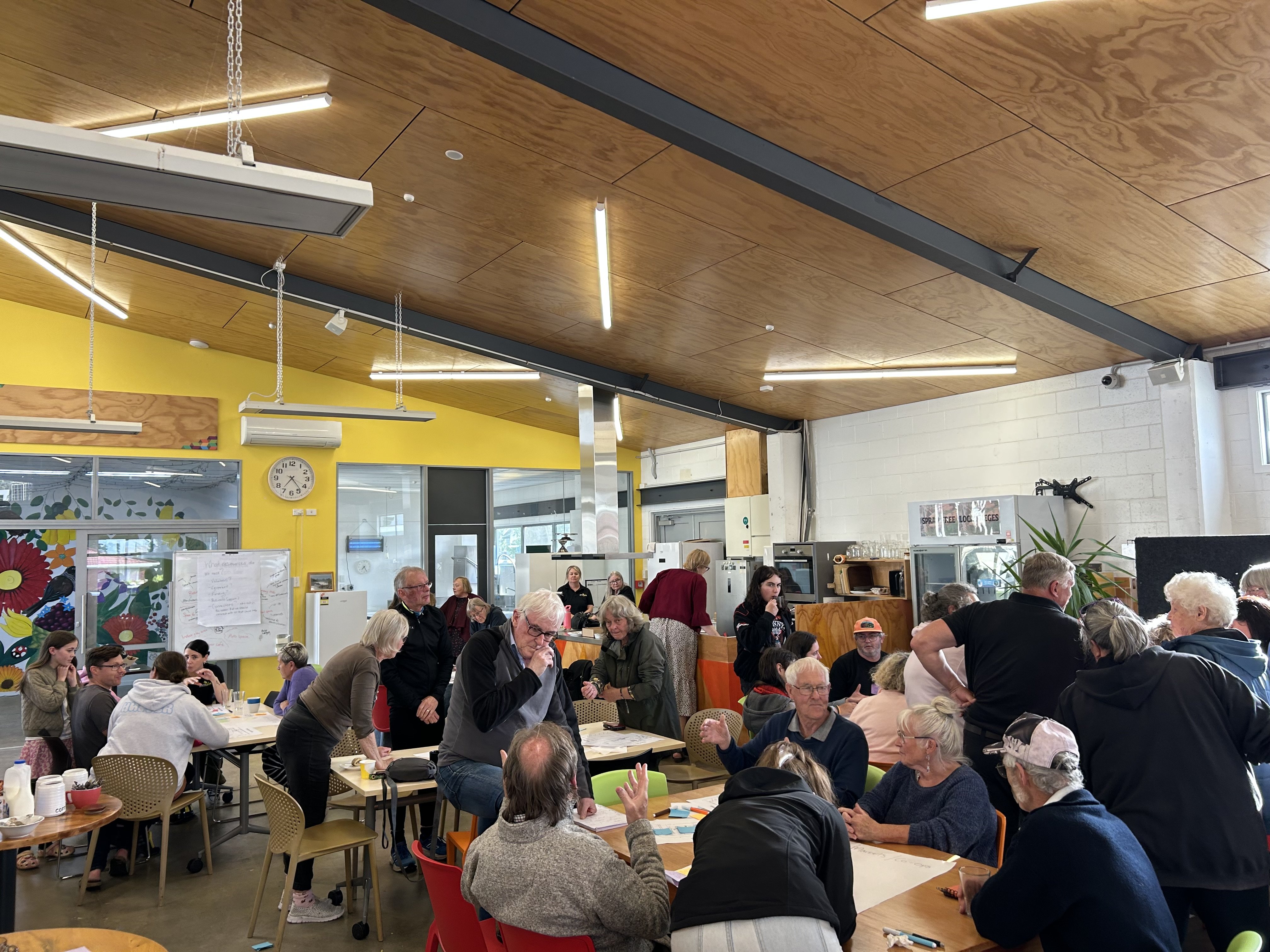 Invercargill south community members discuss ideas how the former The Pantry space which closed...