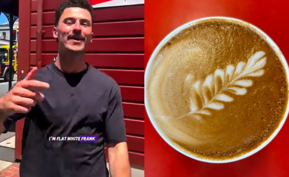 The British man is on a mission to find the best flat white in the world. Photo: Serena Solomon /...