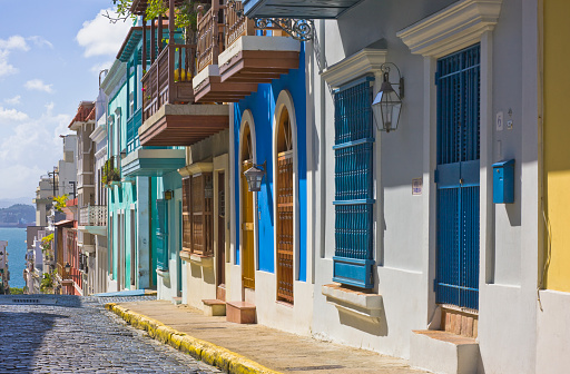 Calle San Justo (San Justo St), Old San Juan, Puerto Rico.