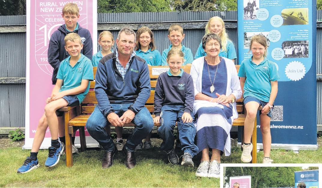 Lynnford Rural Women members gifted the Willowby Community Pool a wooden bench seat in...