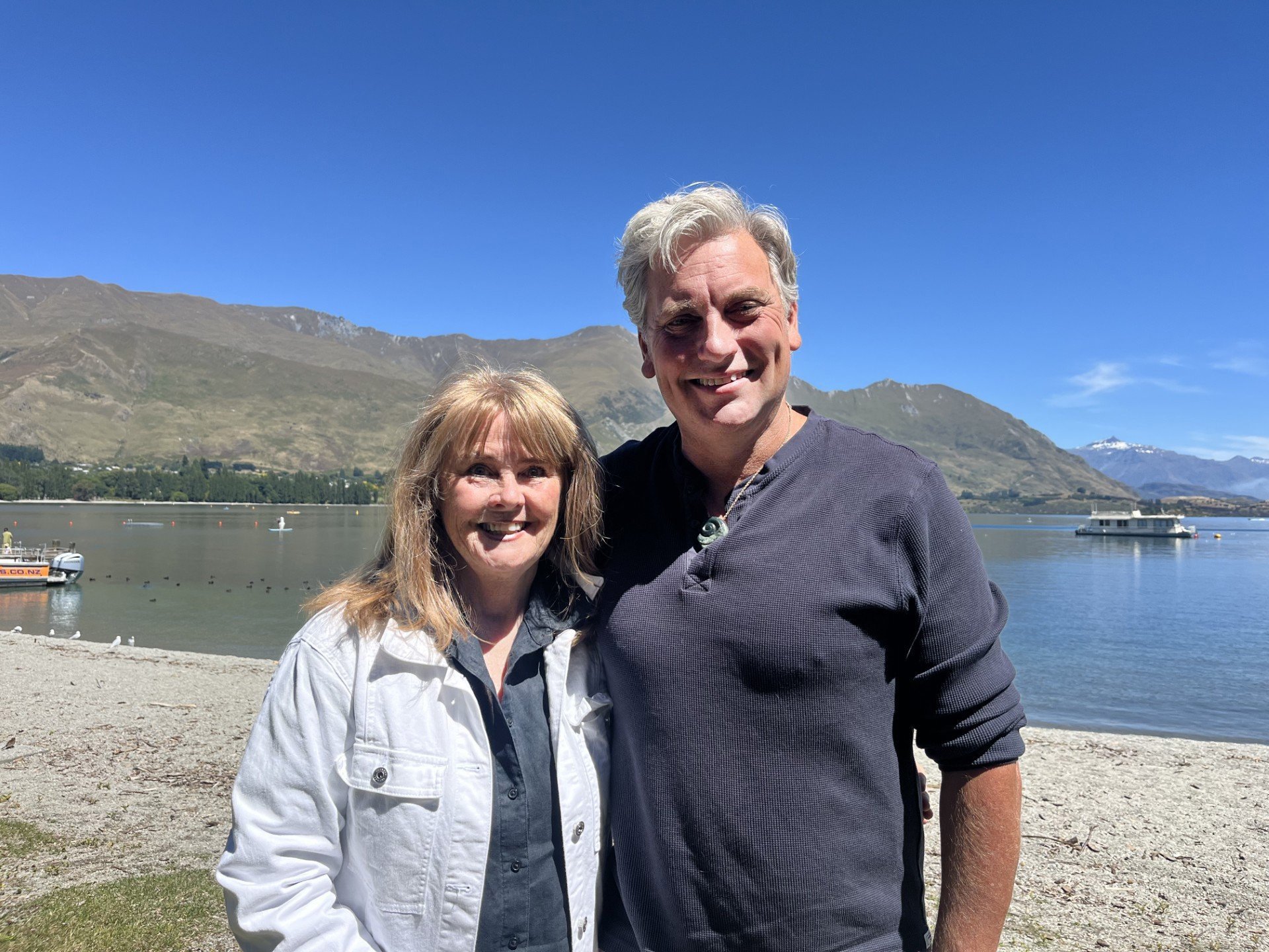 The inaugural Wānaka Integrative Health Expo organisers Jill Cole and Charlie Unwin. PHOTO: EVIE...