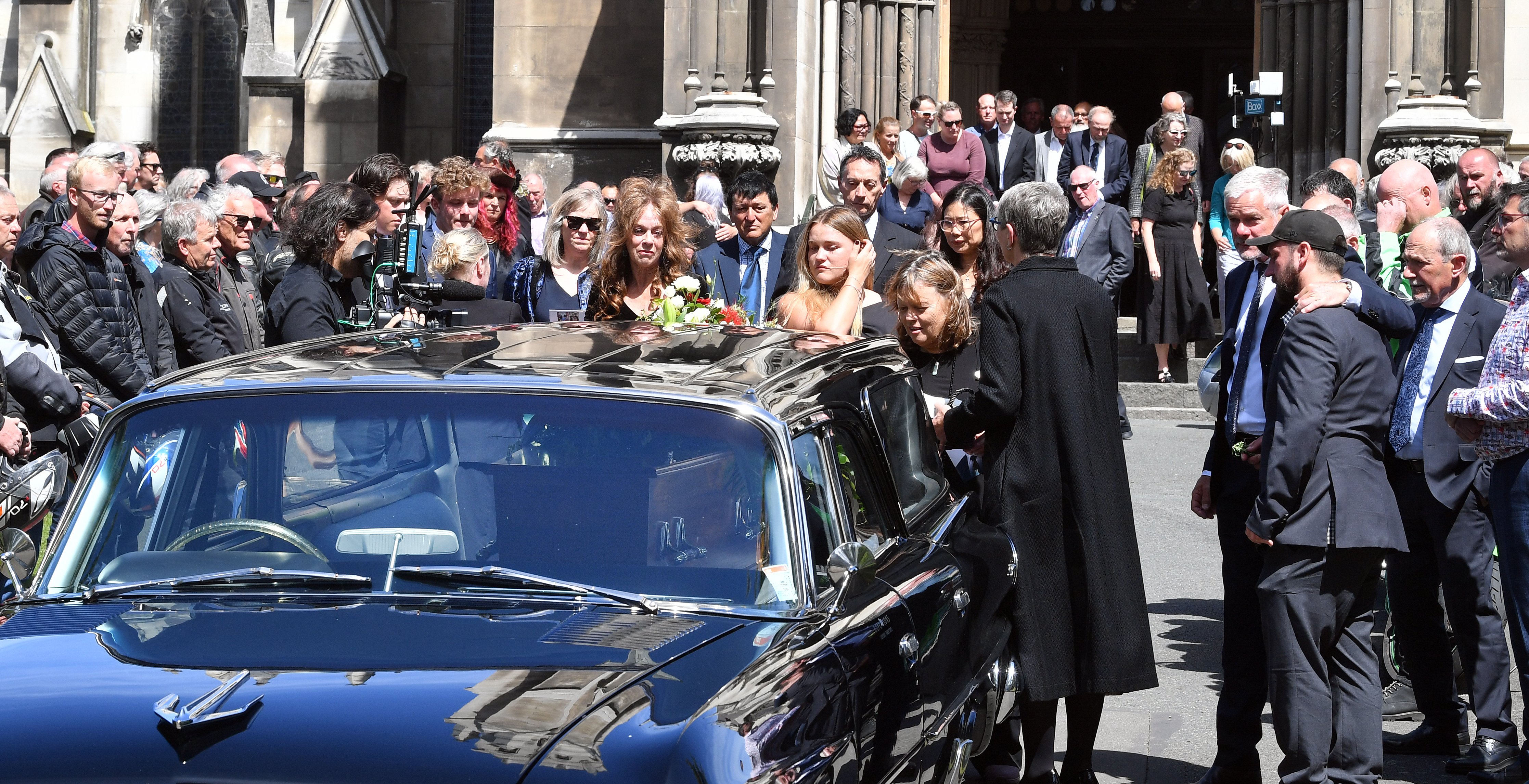 Family of former Dunedin mayor Jules Radich, including his wife Pamela Walker (centre), and other...