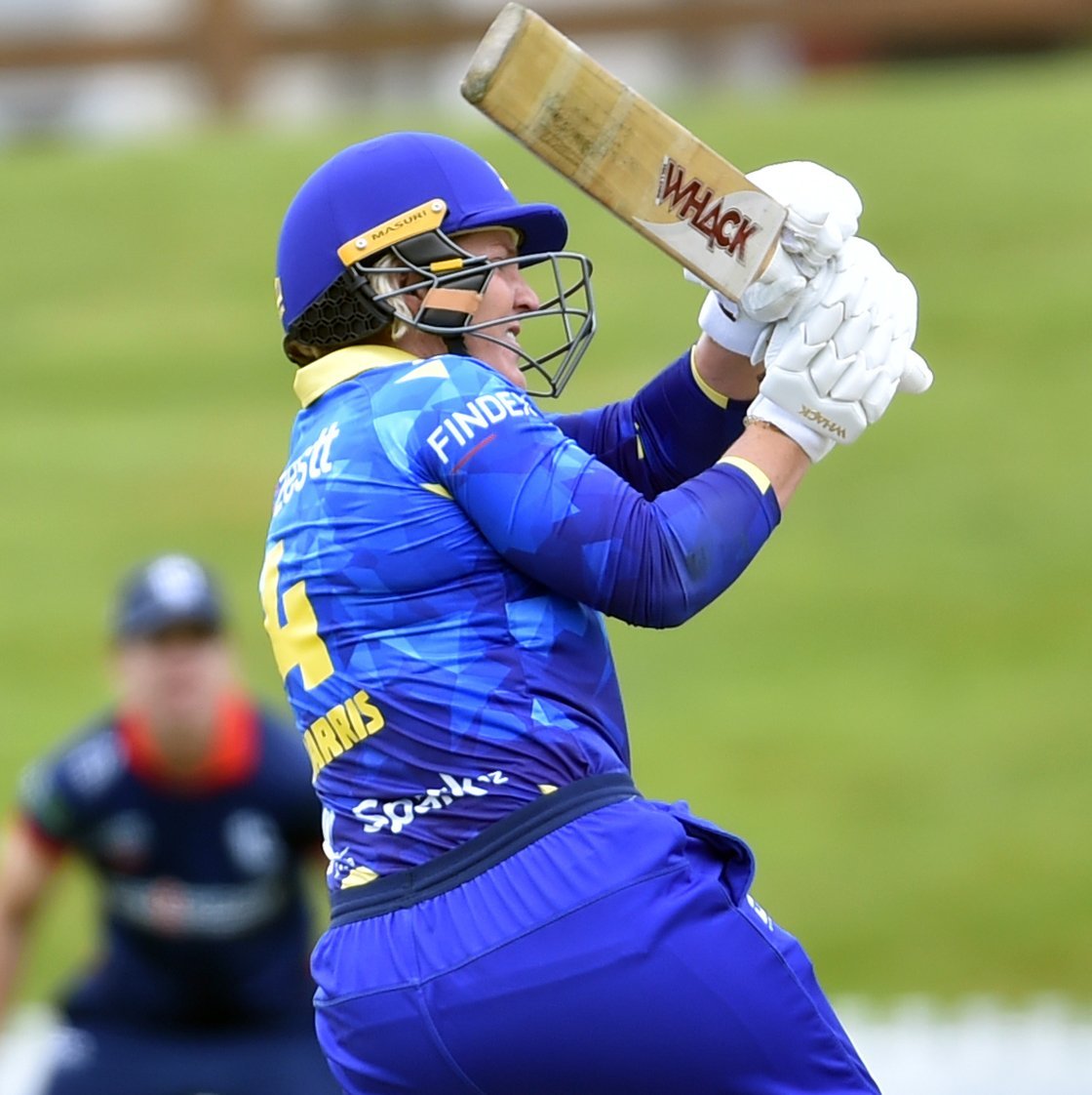Sparks batter Laura Harris in action during the Super Smash game at the University Oval on Monday...