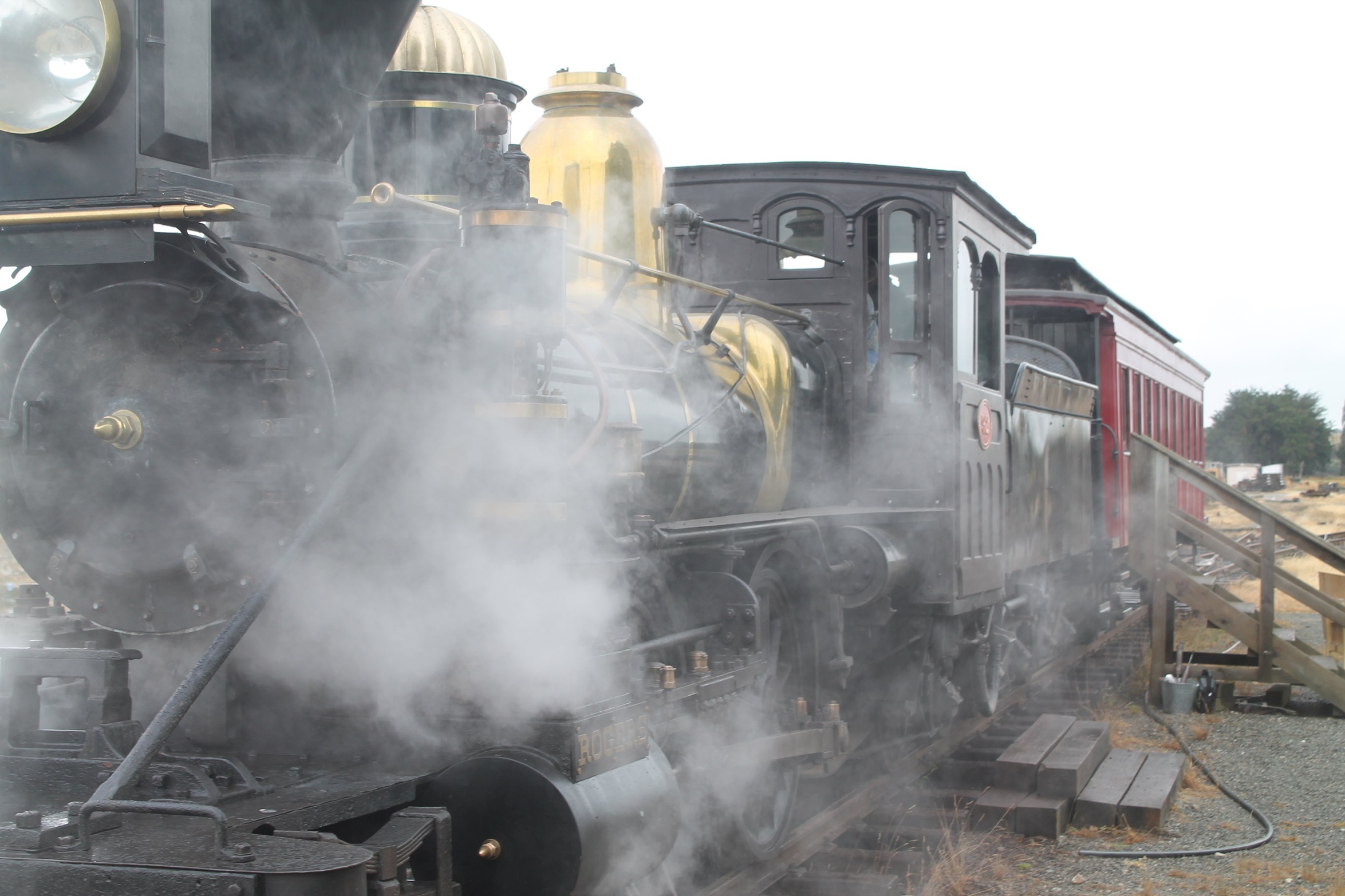 The Rogers K92 Steam Locomotive, restored to its former glory after being scrapped in the 1920s,...