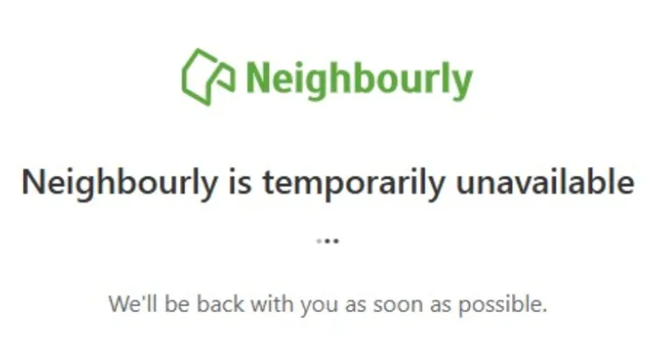 Neighbourly was temporarily shut down on New Year's Day after the breach was uncovered. Photo:...