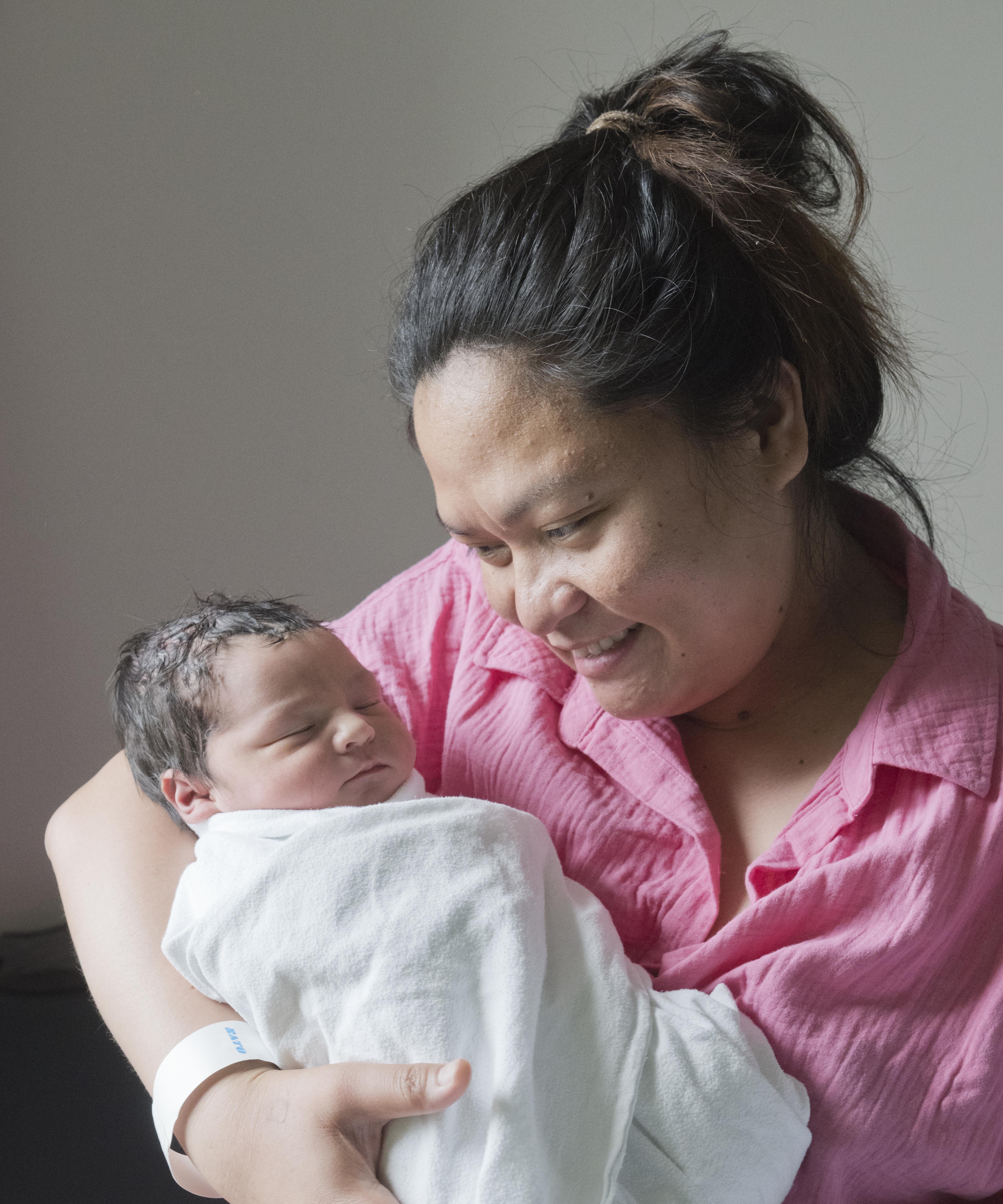 Carla Probst, pictured in the Queen Mary maternity wing of Dunedin Hospital yesterday, welcomed...
