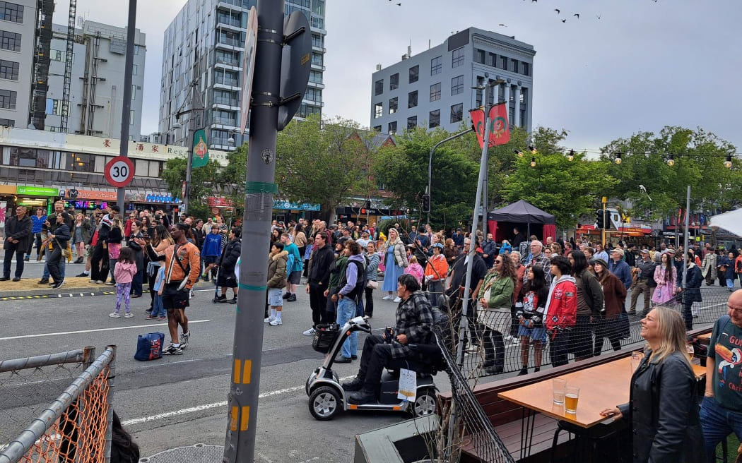 Courtenay Carnival in Wellington on New Year's Eve. Photo: RNZ 